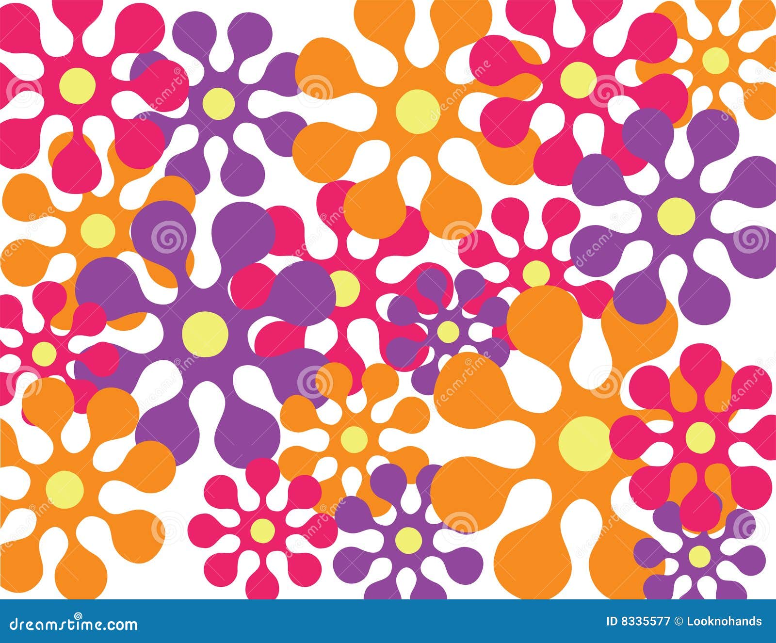 Retro flower background stock vector. Illustration of abstract - 8335577