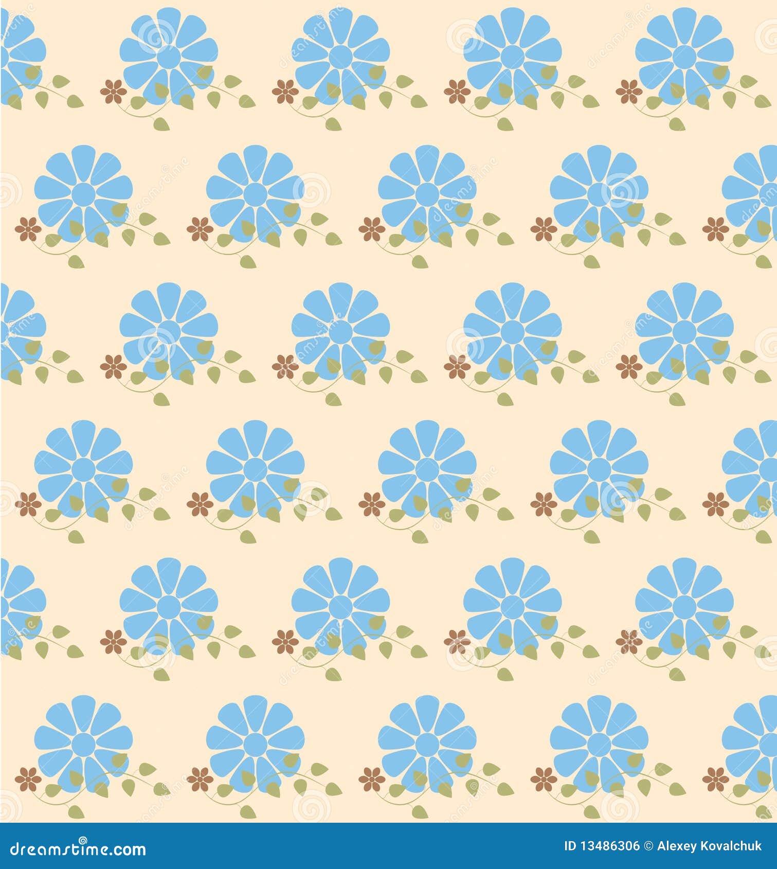 Retro Flowers Vector Background Stock Vector - Illustration of texture