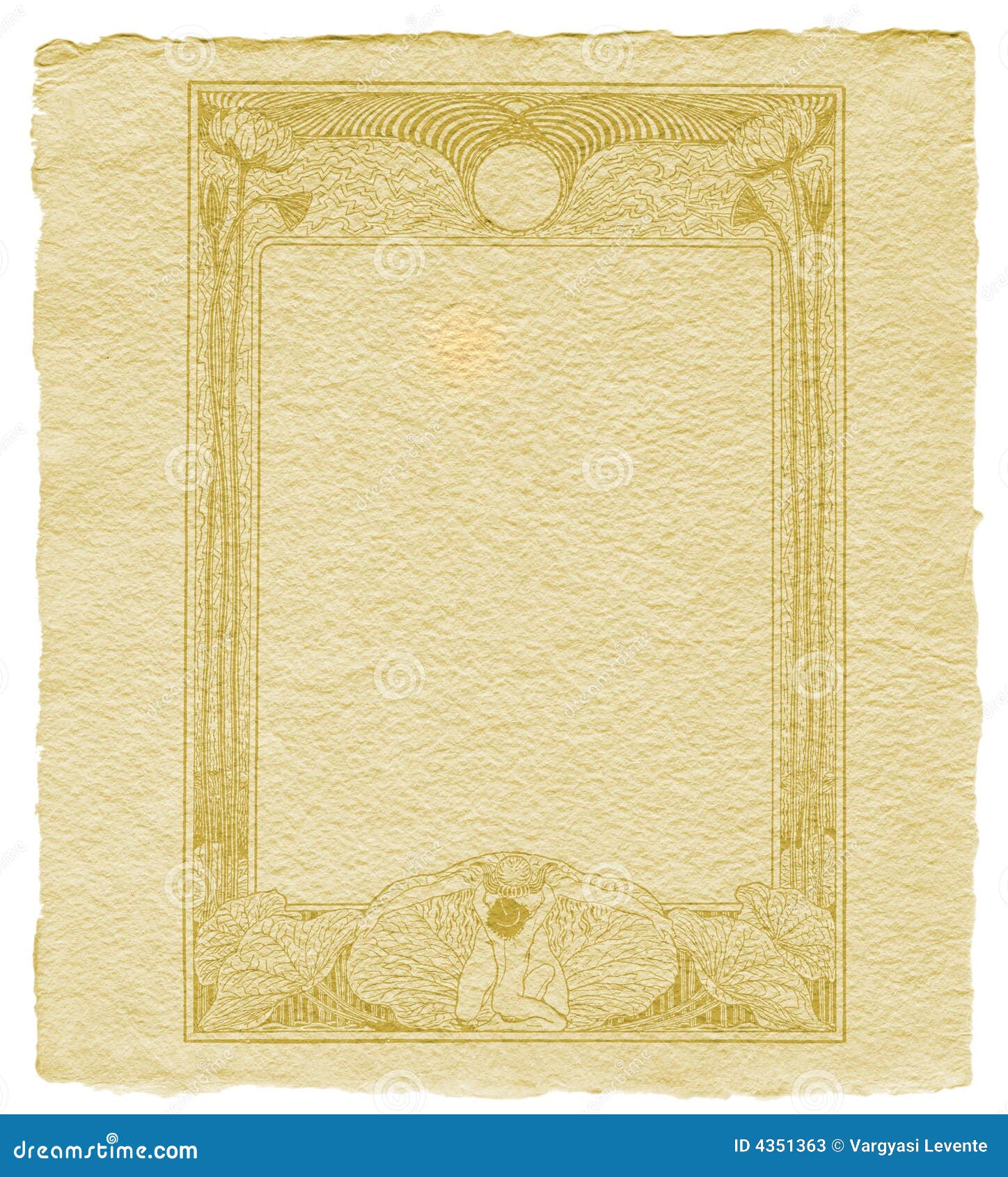 Retro frame with sepia stock illustration. Illustration of brush 4351363