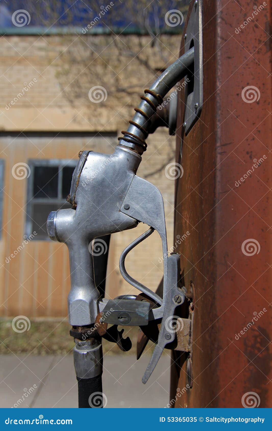 Retro Fuel pump handle stock image. Image of hand, fuel 53365035