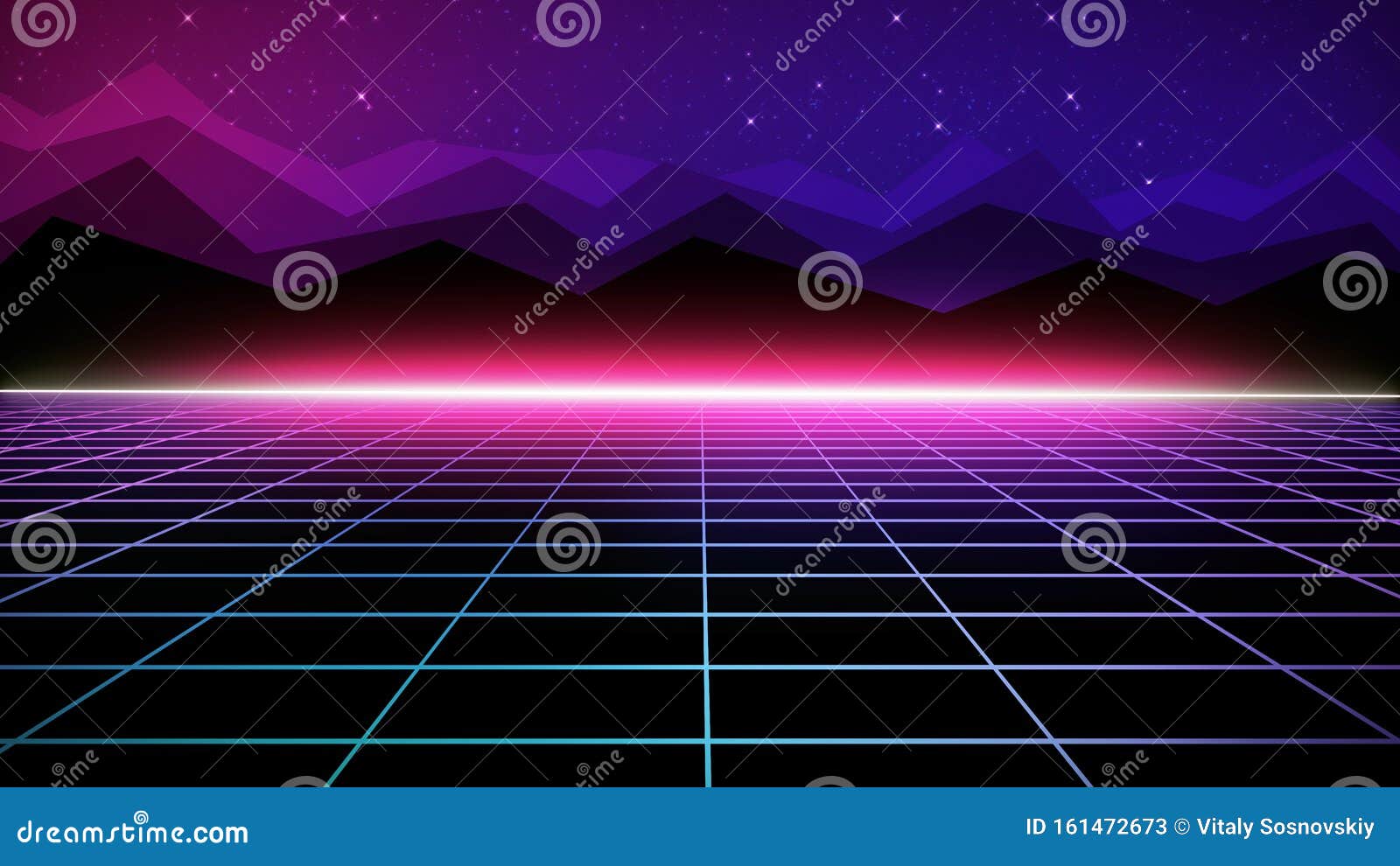 Futuristic City With Lights Background, 3d Rendering Retro Futuristic  Background Virtual Space On The Background Of The Stars And The City, Hd  Photography Photo Background Image And Wallpaper for Free Download