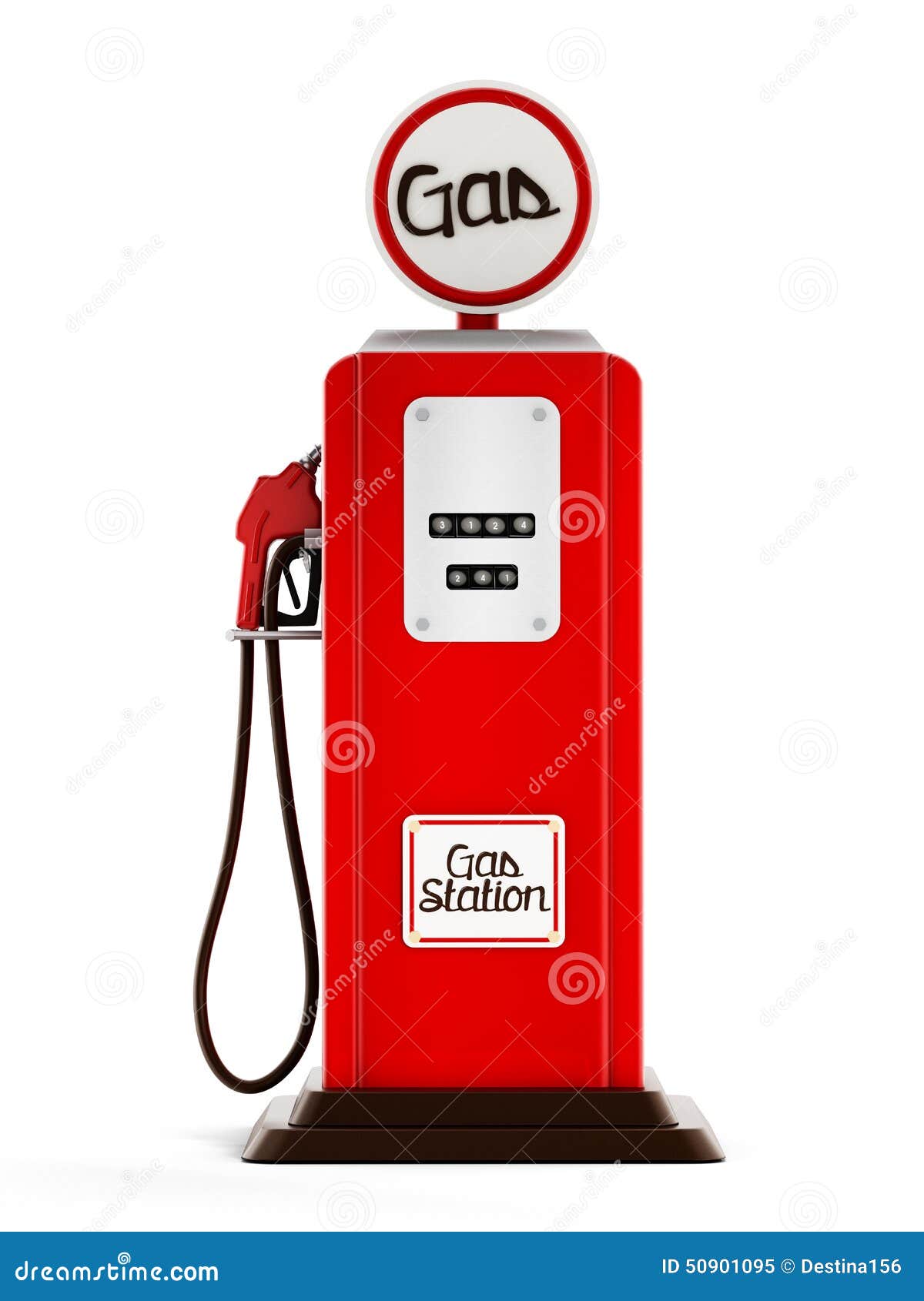 Retro gas pump stock image. Image of simplicity, fossil 50901095