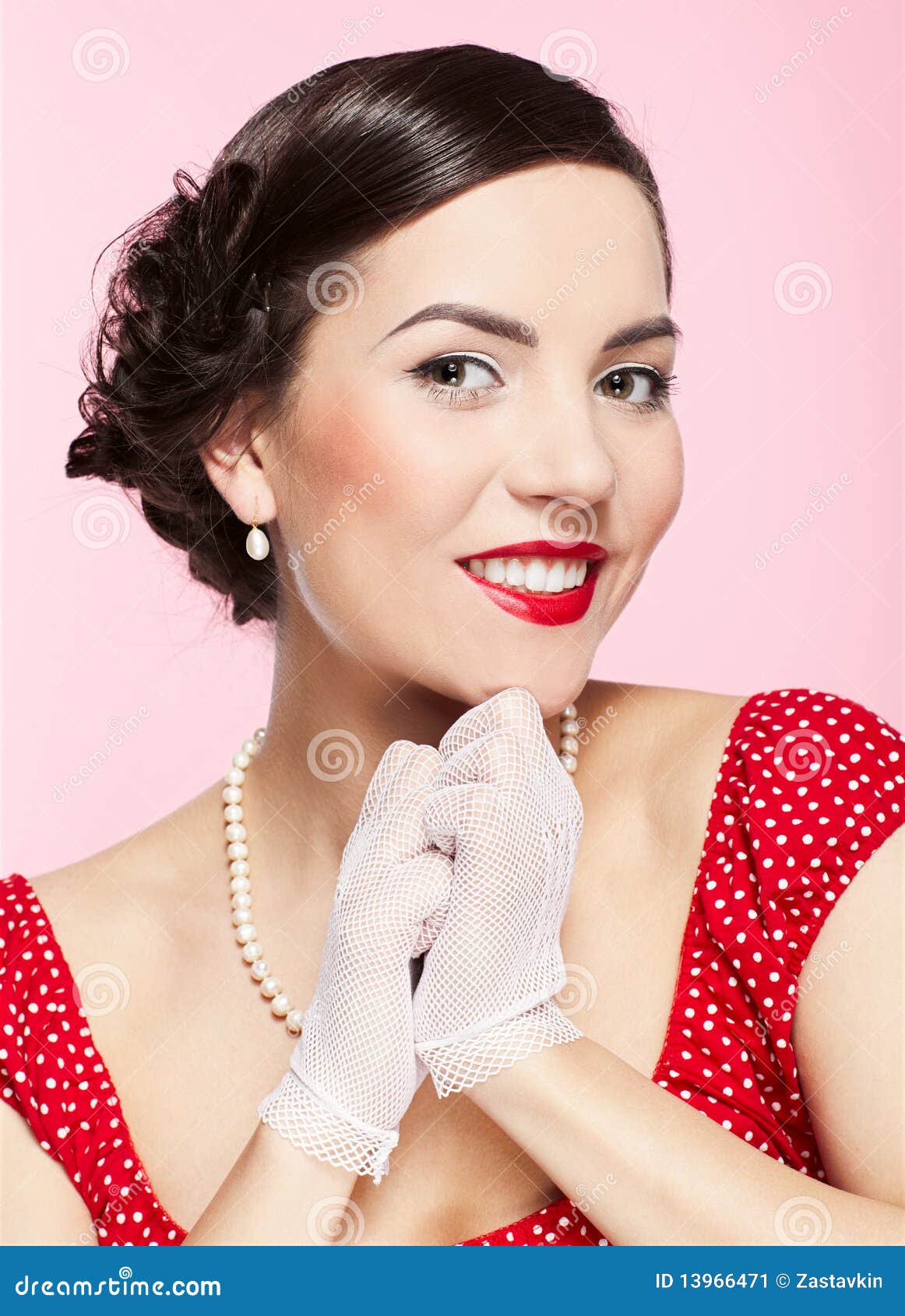 Retro girl stock image. Image of caucasian, girl, black 13966471