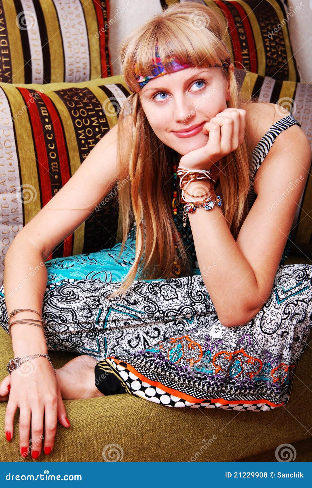 Retro girl stock photo. Image of disheveled, icon, happy 21229908