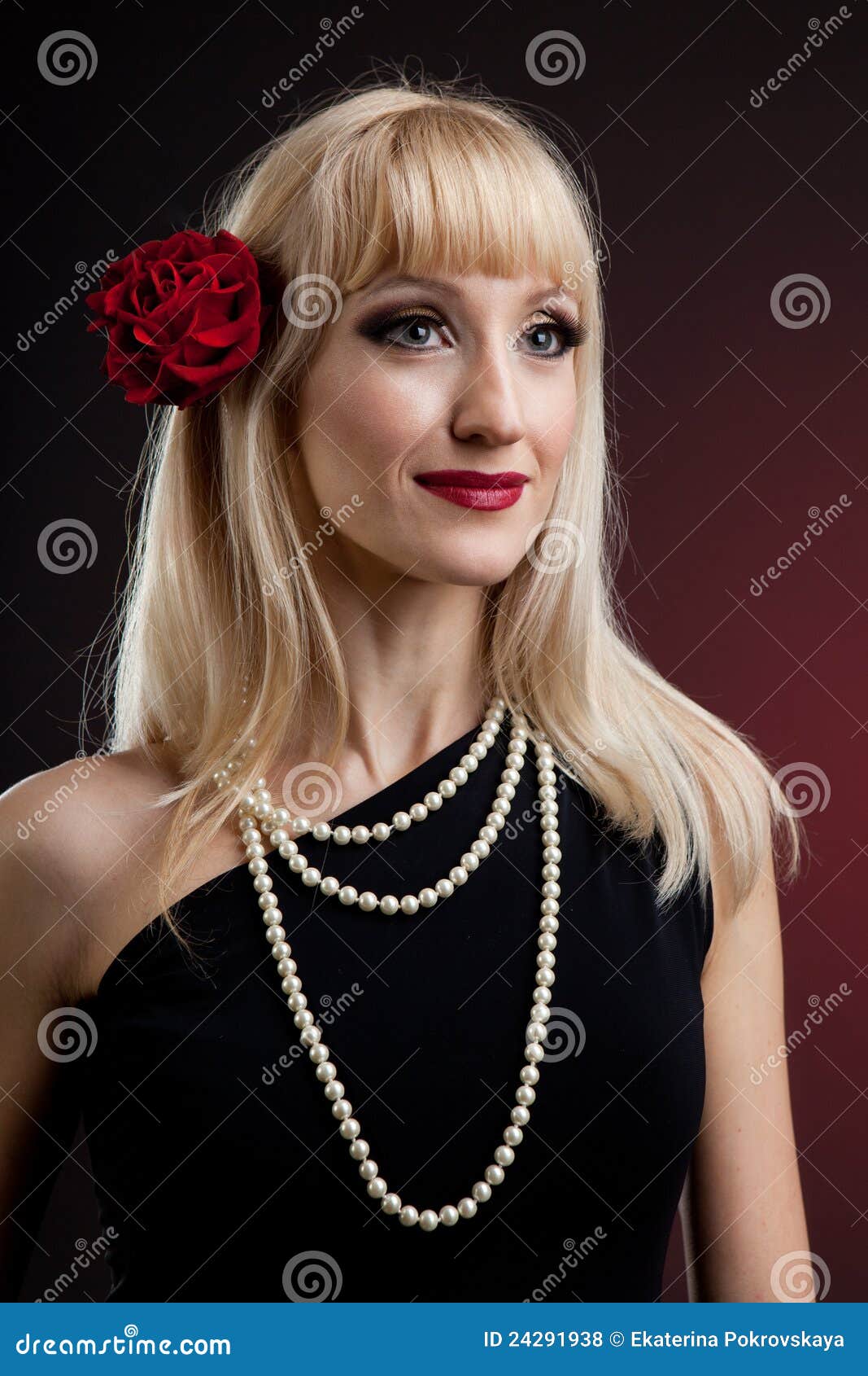 Retro girl stock photo. Image of graceful, passion, attractive 24291938