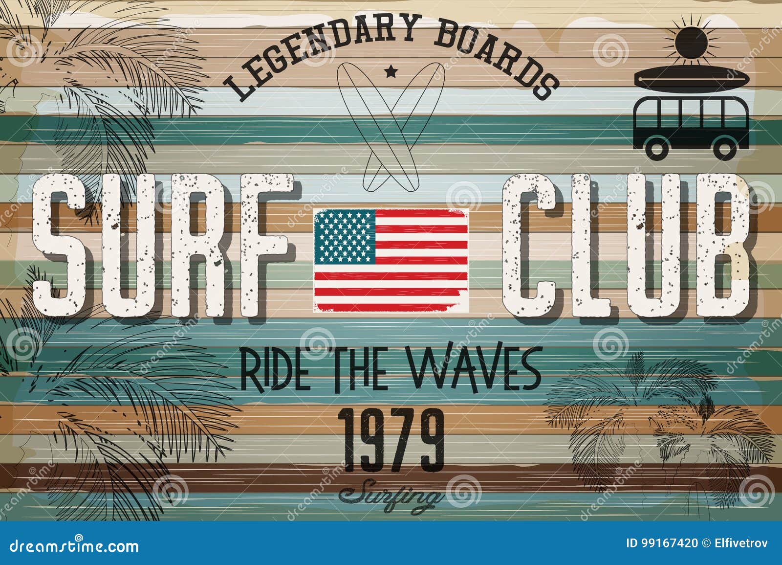 pix Old Surf Posters https www dreamstime com stock illustration retro grunge surfing poster surf vintage style club shop surfboards emblem color old wooden background image99167420