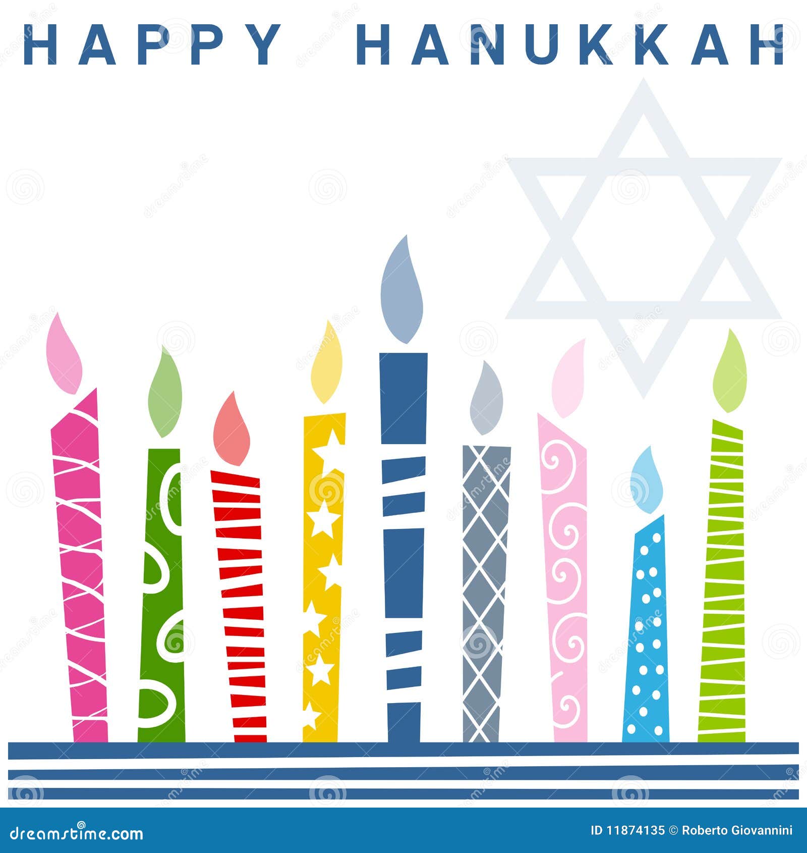 Retro Happy Hanukkah Card [1] Royalty Free Stock Photo - Image: 11874135