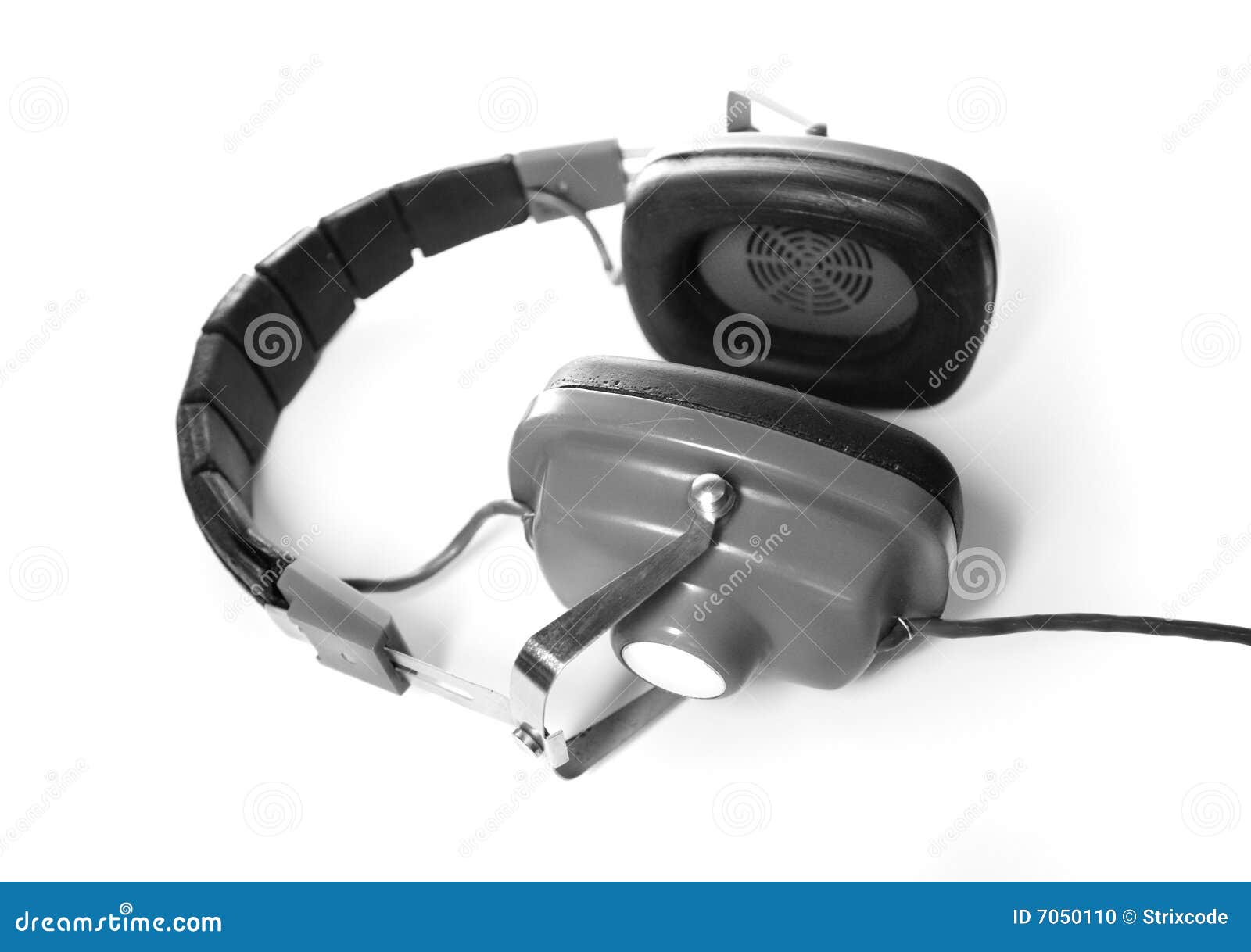 Retro headphones stock photo. Image of electrical, revival 7050110