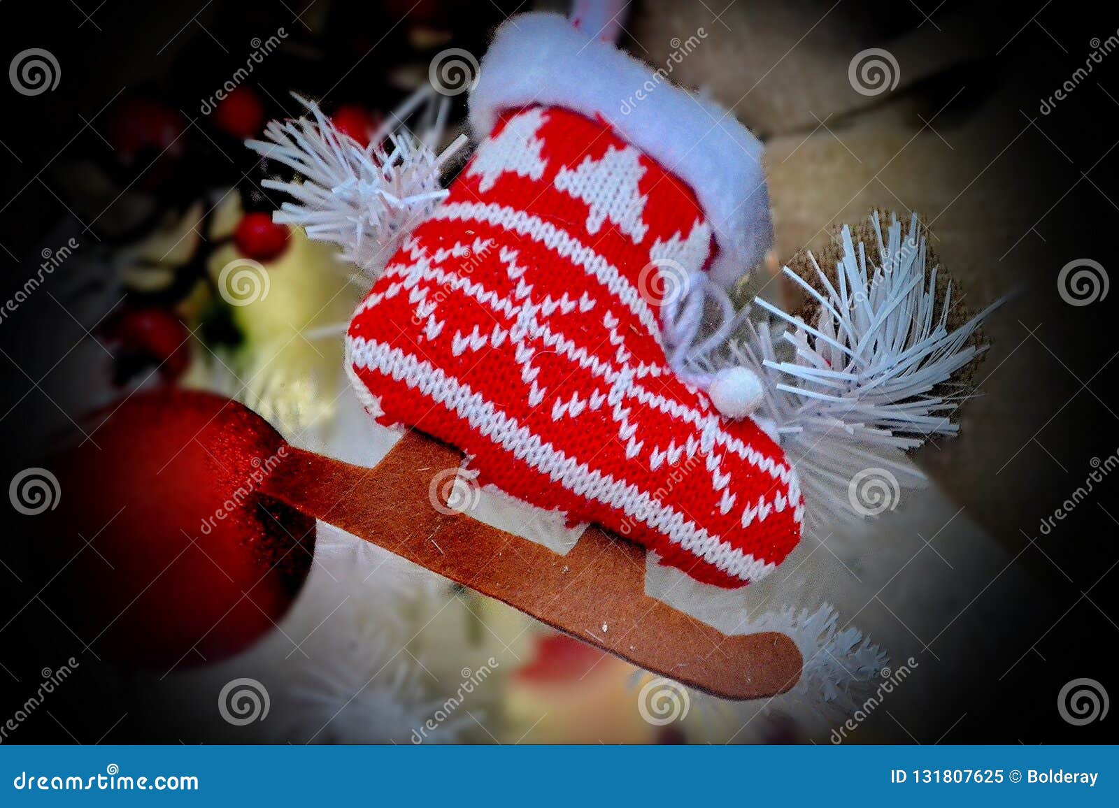 Retro Ice Skates Decoration For Christmas Tree Christmas Tree