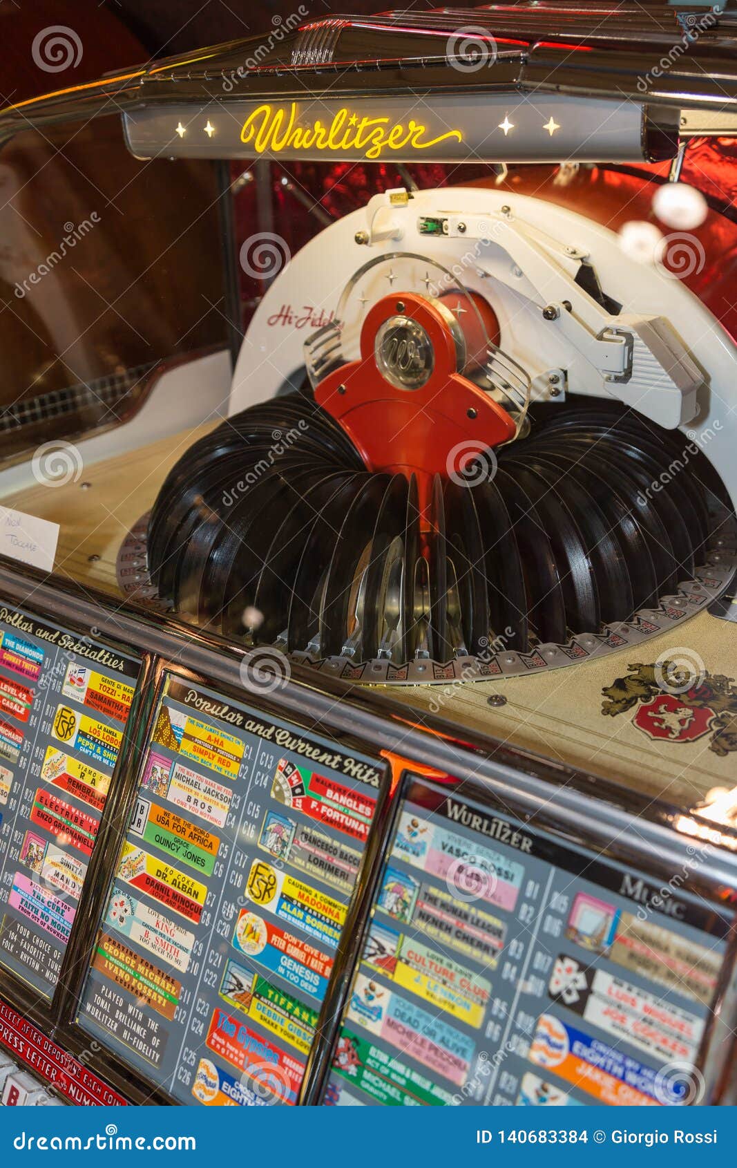 Retro Jukebox Music and Dance in Bars in the 1950s Editorial Stock