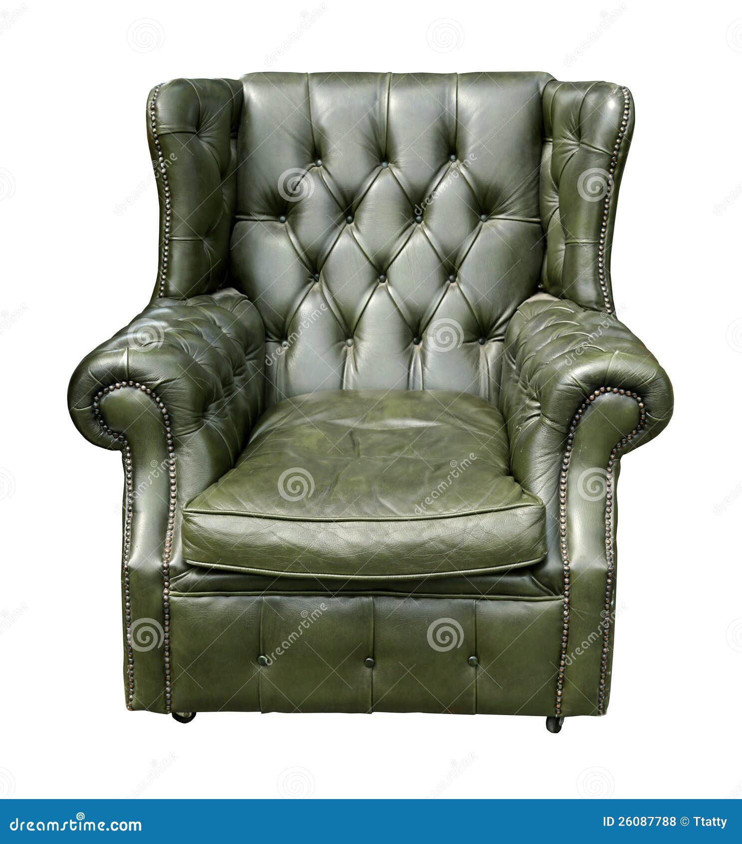 Retro leather armchair stock photo. Image of leather 26087788
