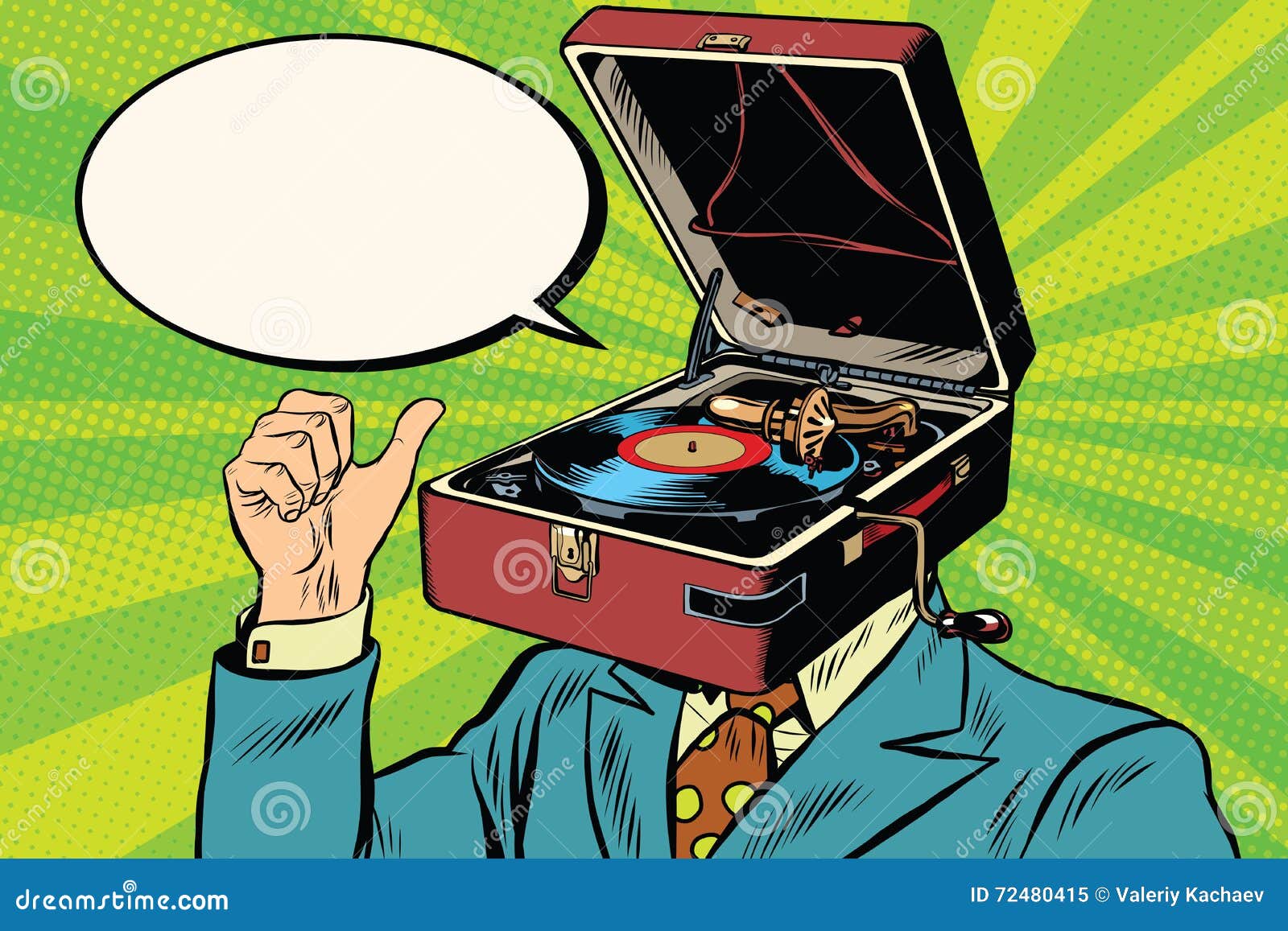 retro lover music man gramophone phonograph