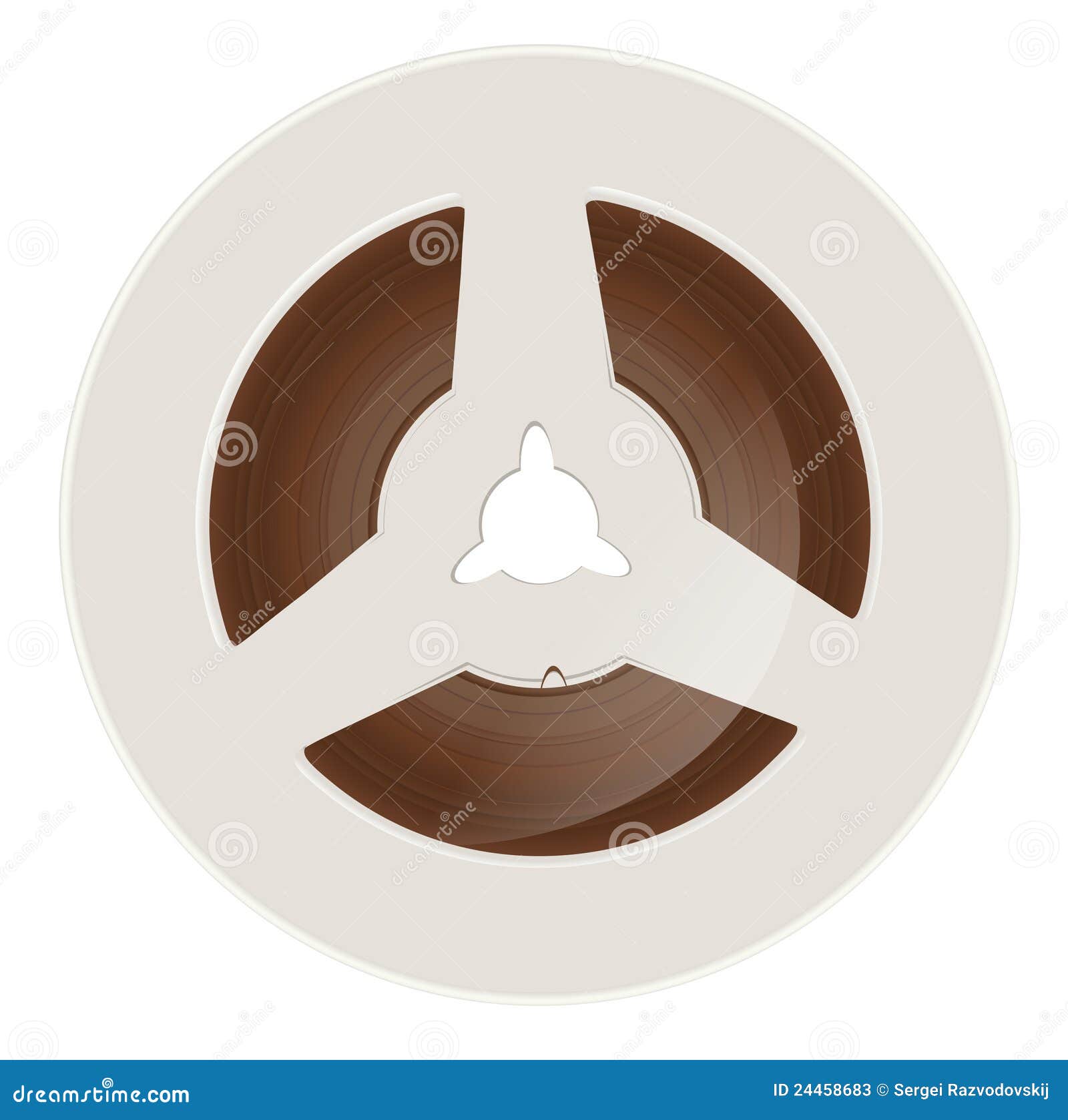 Retro magnetic tape stock vector. Illustration of technology - 24458683