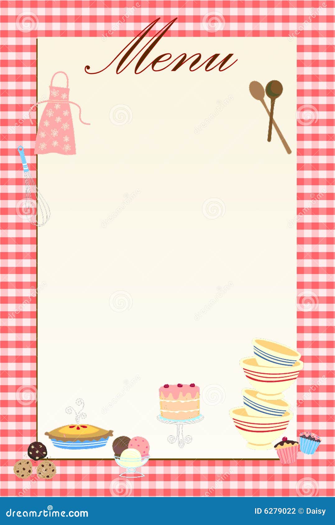 Retro Menu Background Countrystyle Stock Illustration Image 6279022