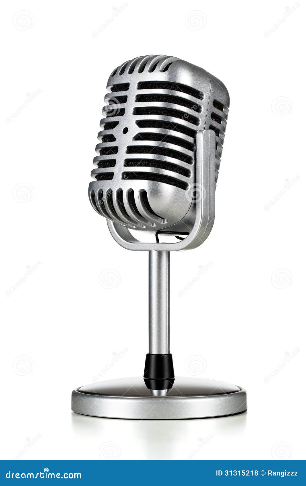 Retro microphone stock photo. Image of live, entertainment - 31315218