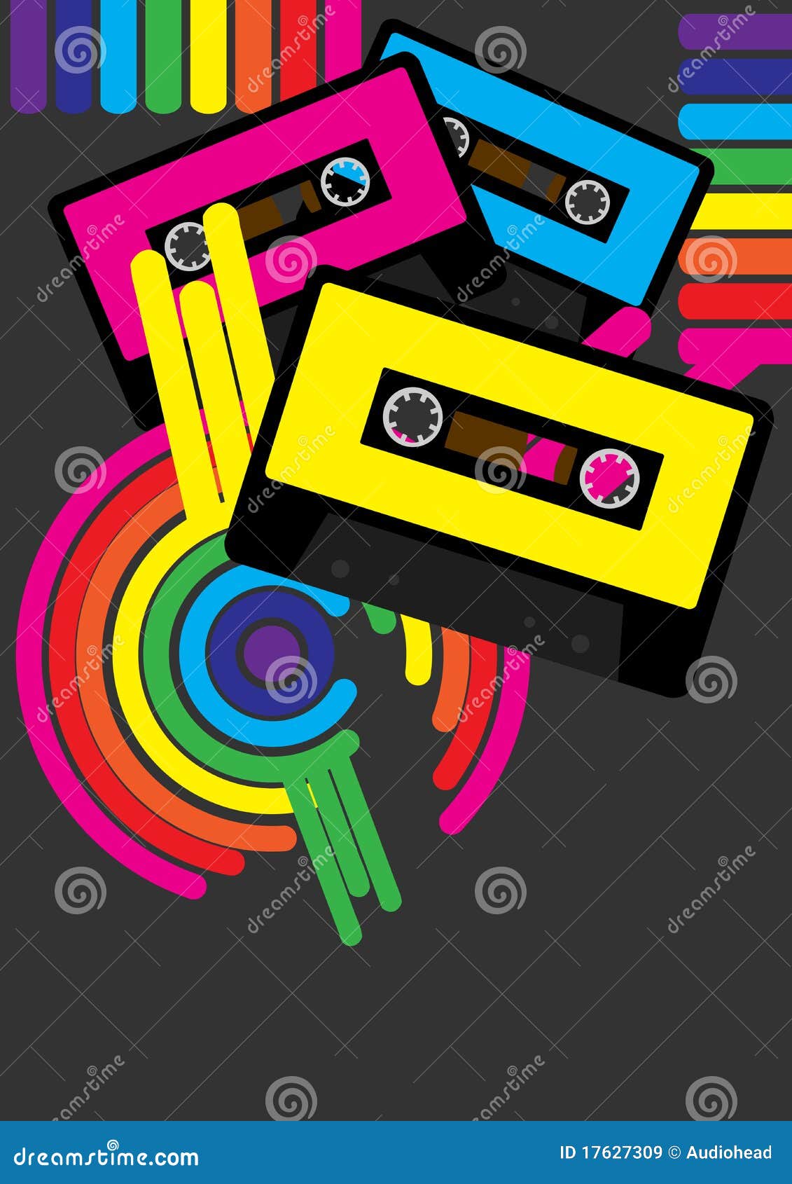 Retro Party Background stock vector. Illustration of rainbow 17627309