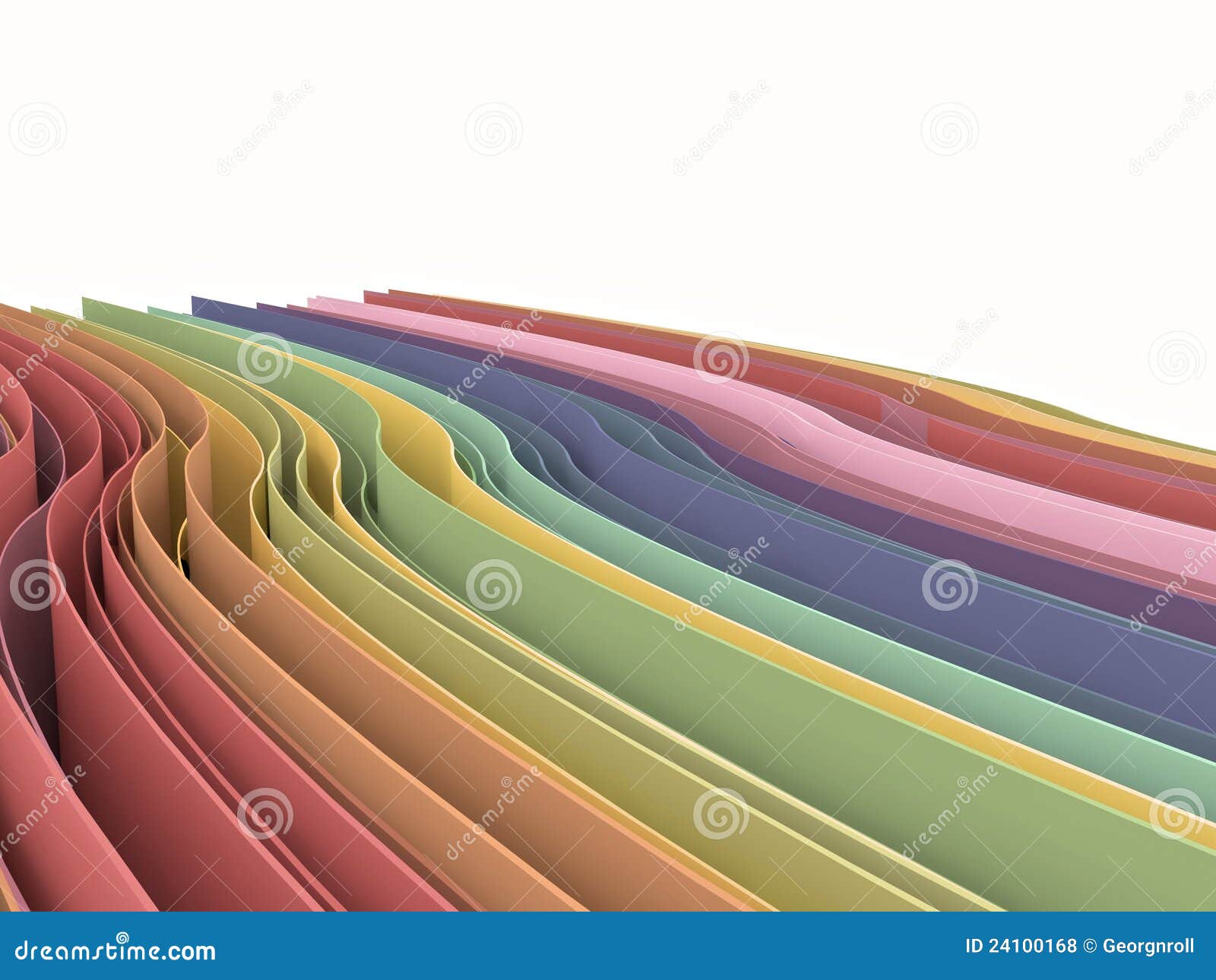 Retro Pastel Colored Papers. Stock Illustration Illustration of
