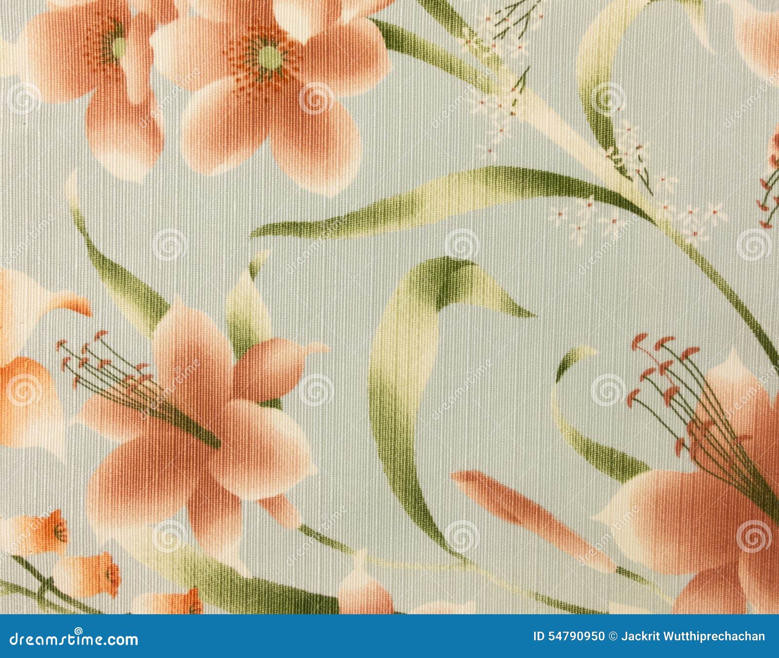 Retro Pink Floral Pattern Fabric Background Stock Photo Image of buds