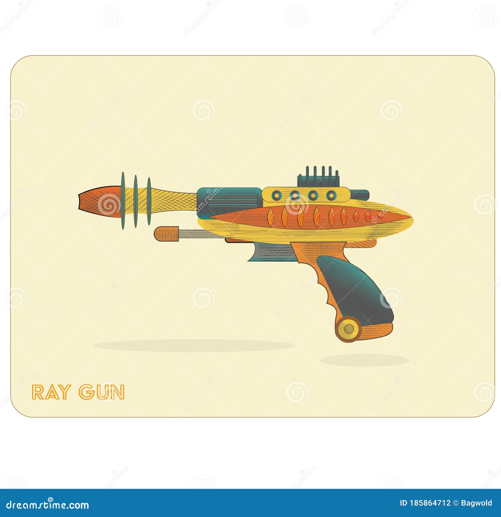 ray gun drawing