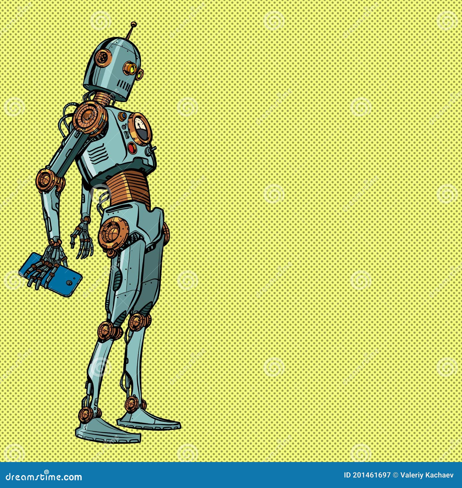 vintage robot art