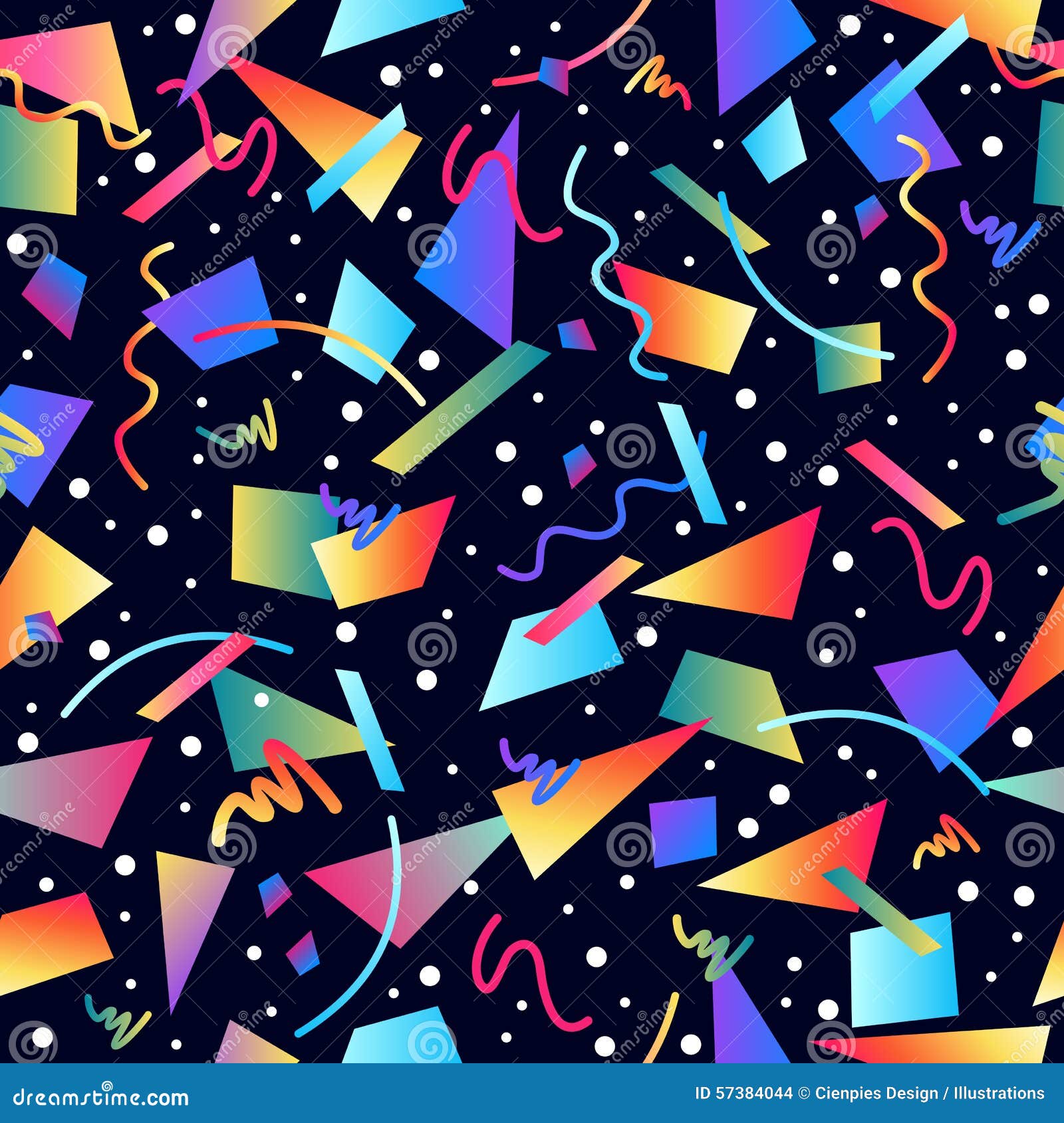 retro 80s seamless pattern background