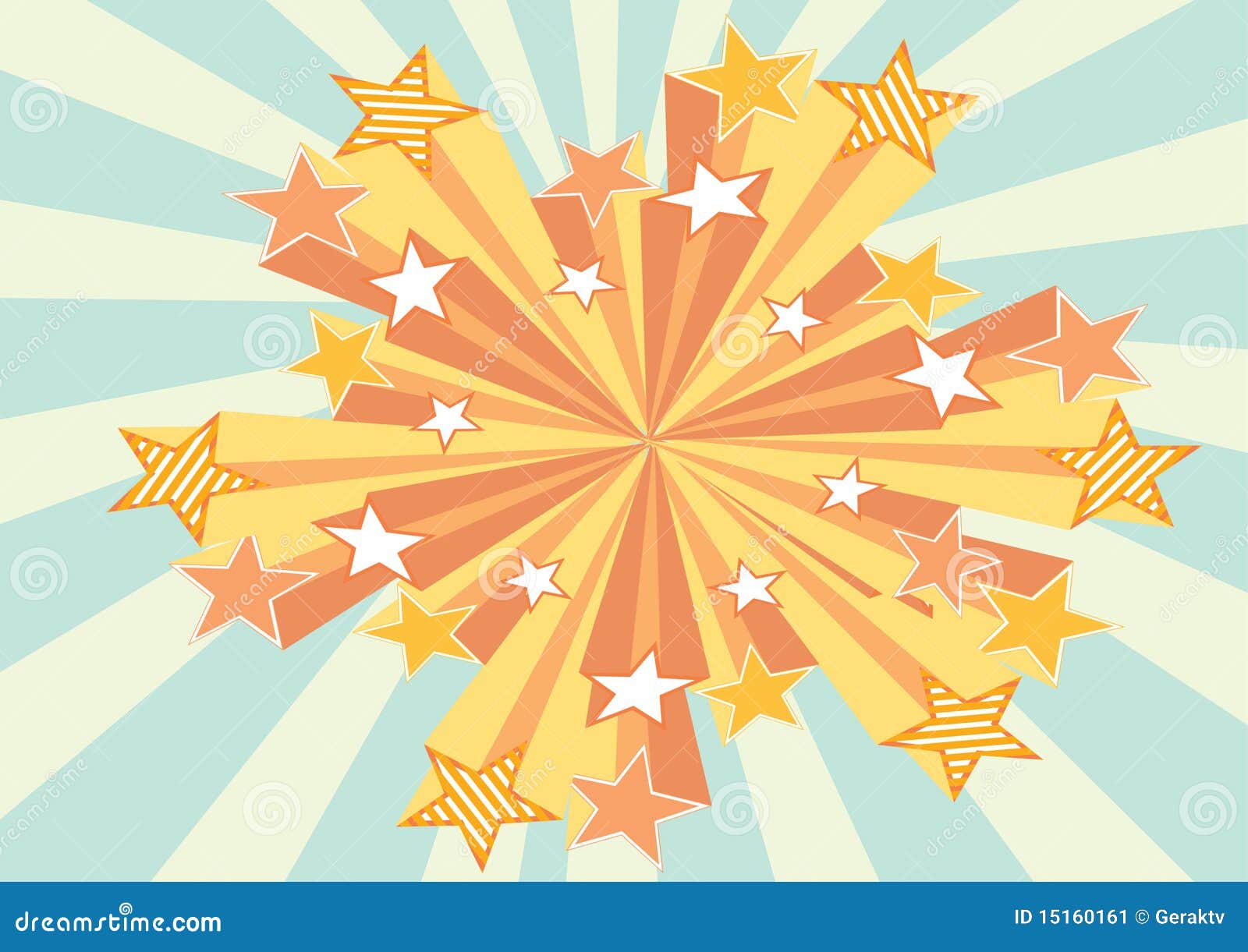 Retro stars background stock vector. Illustration of swirl - 15160161