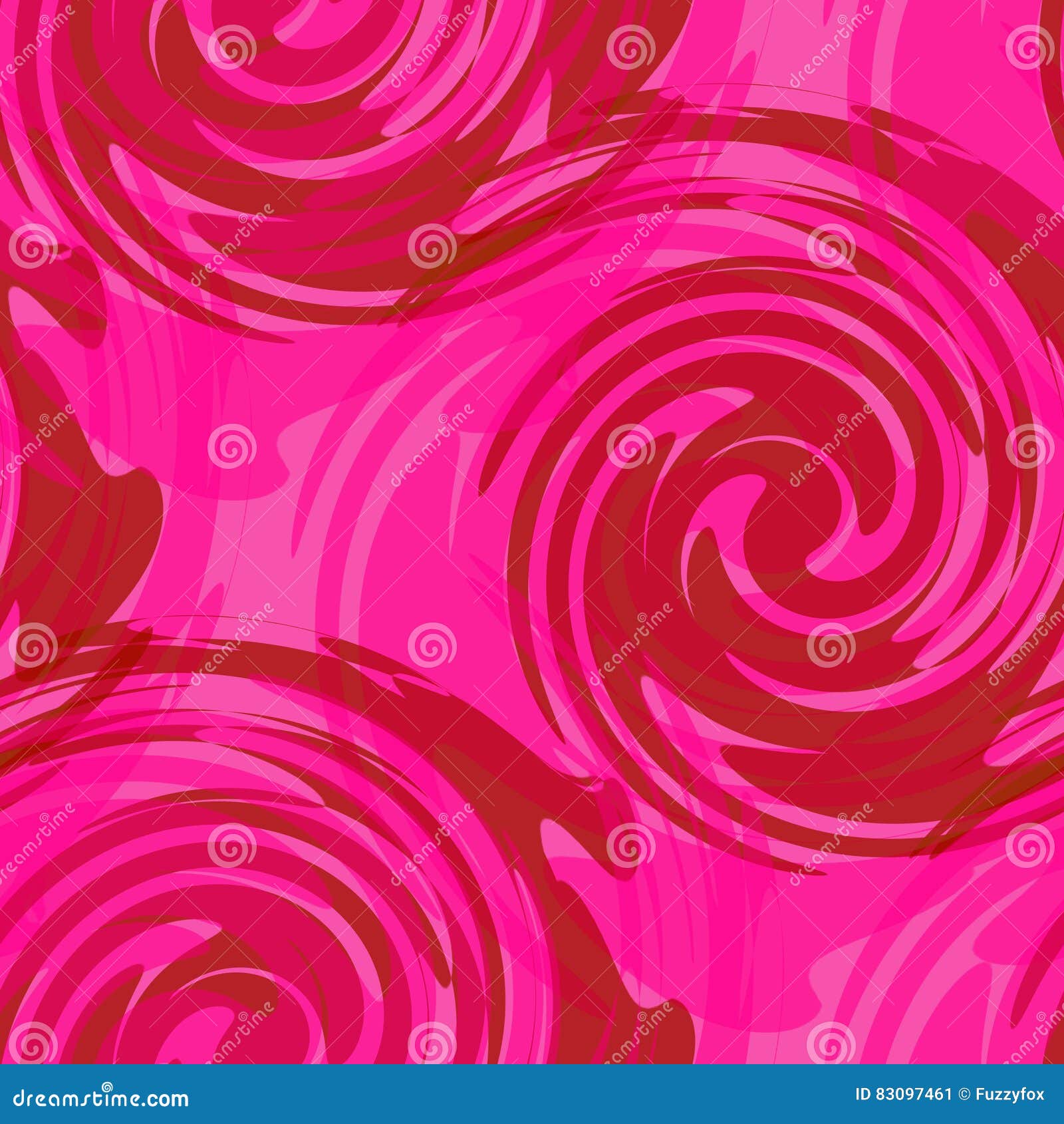 Retro Style Backdrop, Seamless Pattern with Waves and Swirls Stock