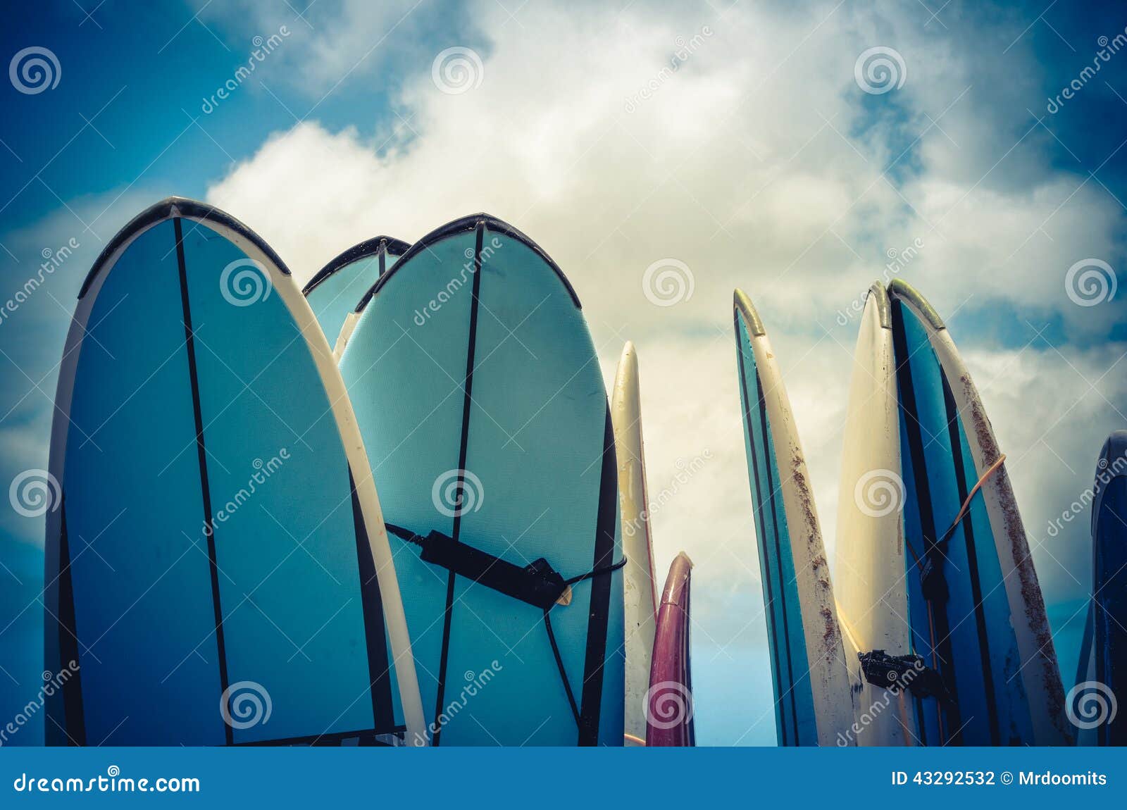 retro styled vintage surf boards in hawaii