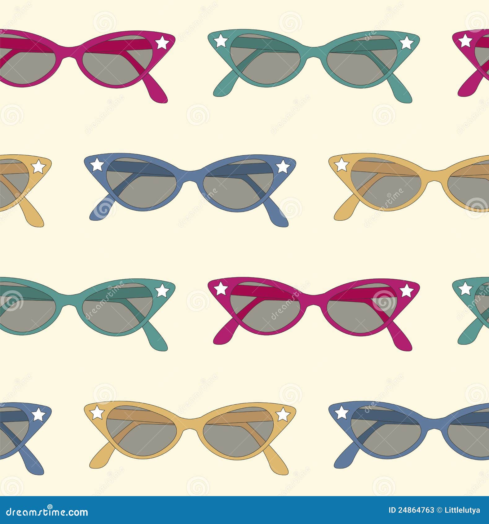 Retro Sunglasses Background Stock Vector Illustration of retro