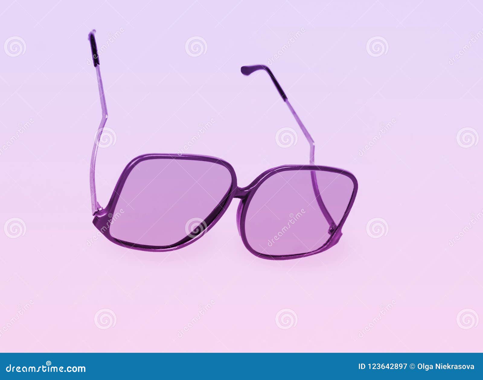 Retro Sunglasses On Bright Background Stock Image Image Of Eyewear