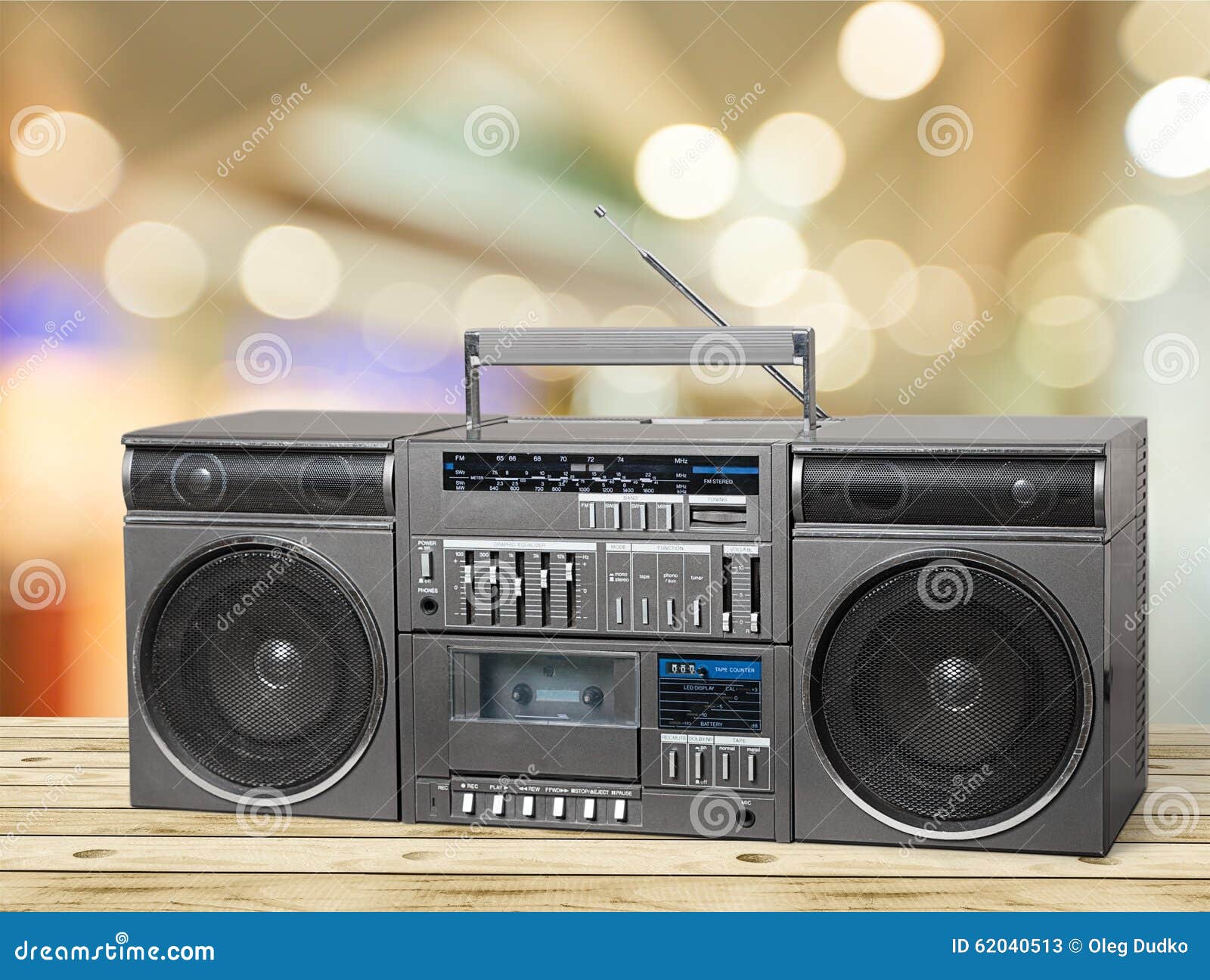Retro Tape Player stock image. Image of radio, revival 62040513