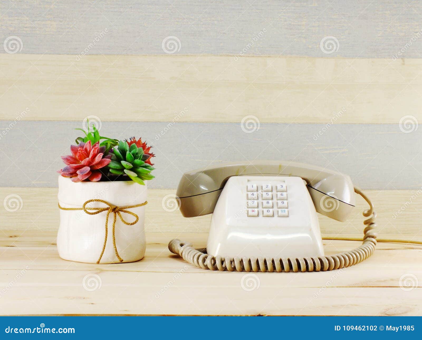 Retro Telephone Home Decor Interior Stock Photo Image of decoration