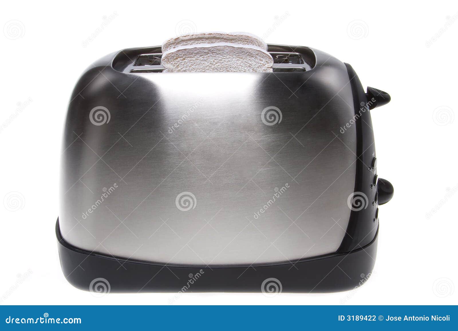 Retro Toaster and White Bread Stock Photo Image of silver, toaster