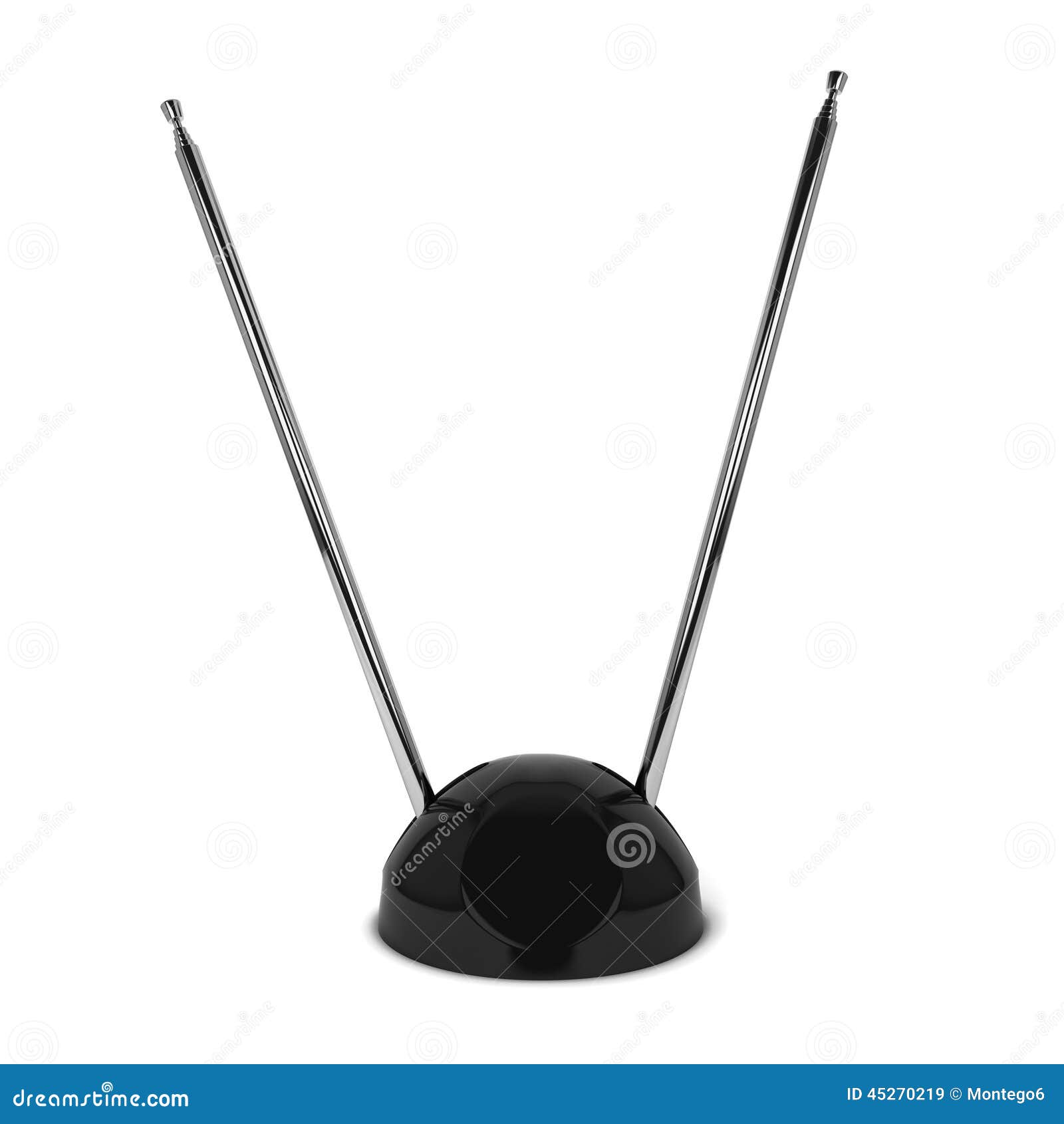 Retro tv antenna stock illustration. Illustration of electrical 45270219