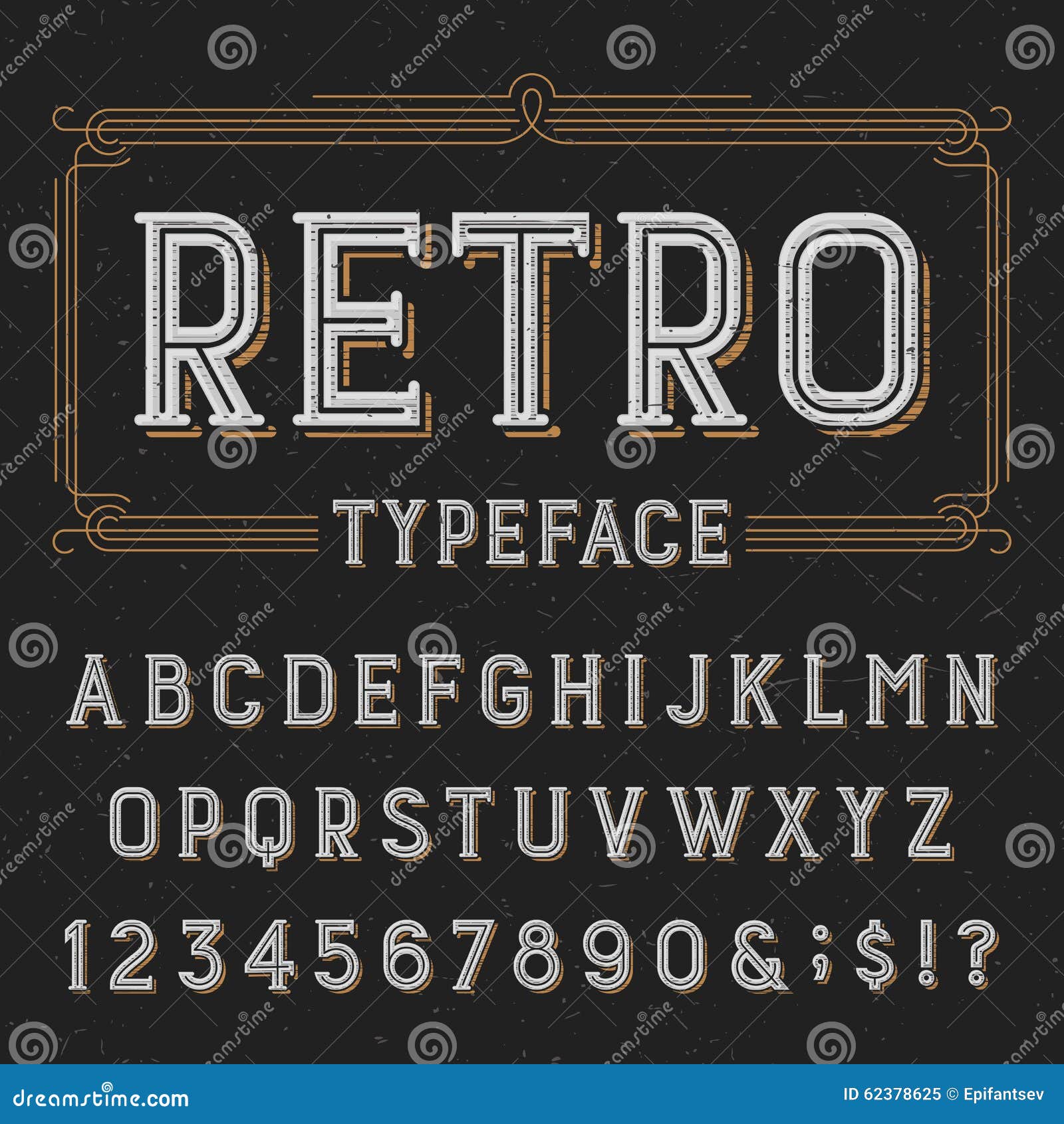 retro typeface retro typeface