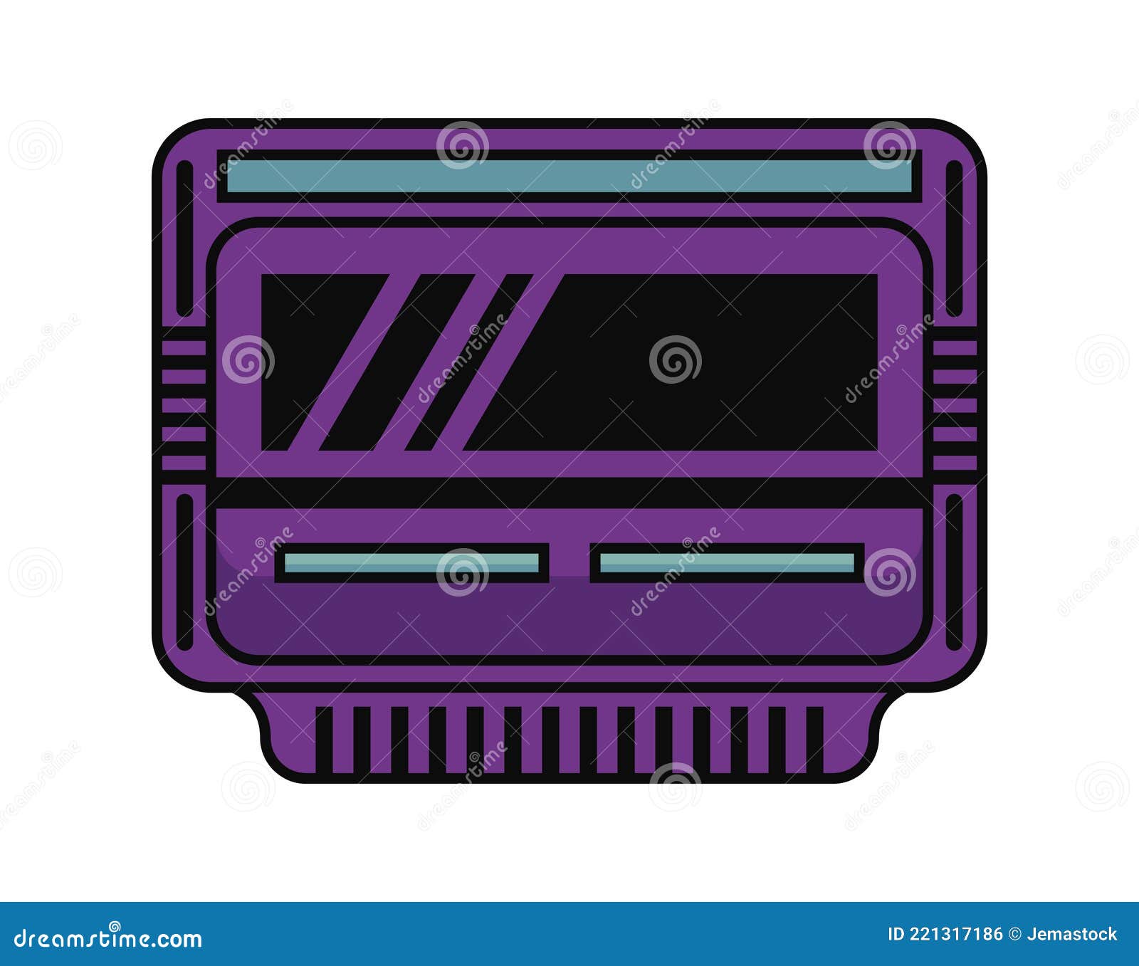 Retro videogame cartridge stock vector. Illustration of cartridge