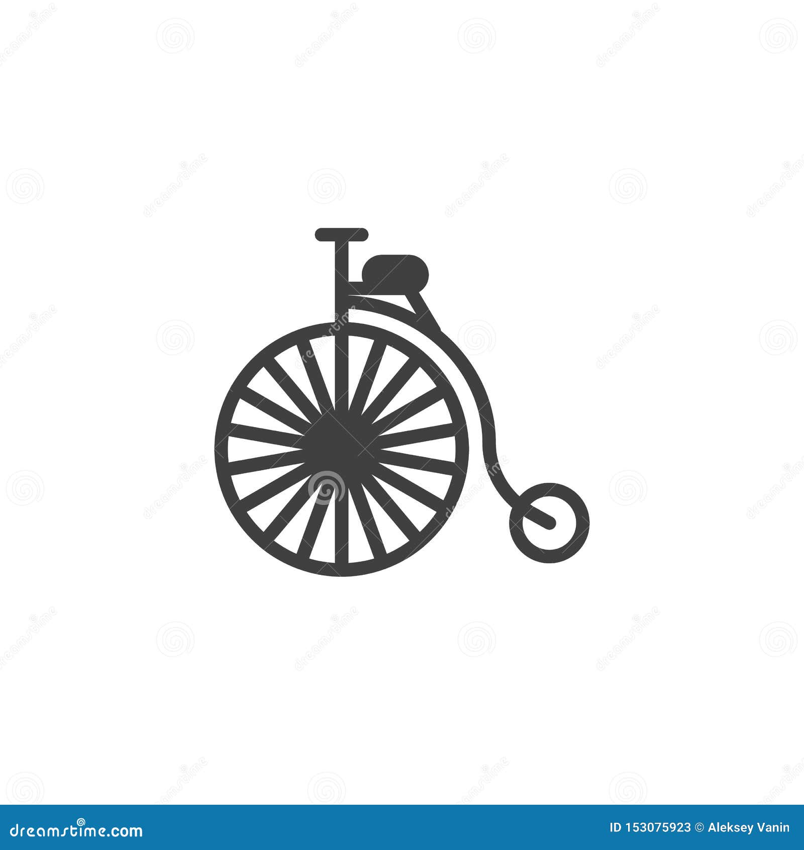 Download Retro Vintage Bicycle Vector Icon Stock Vector - Illustration of graphics, sport: 153075923