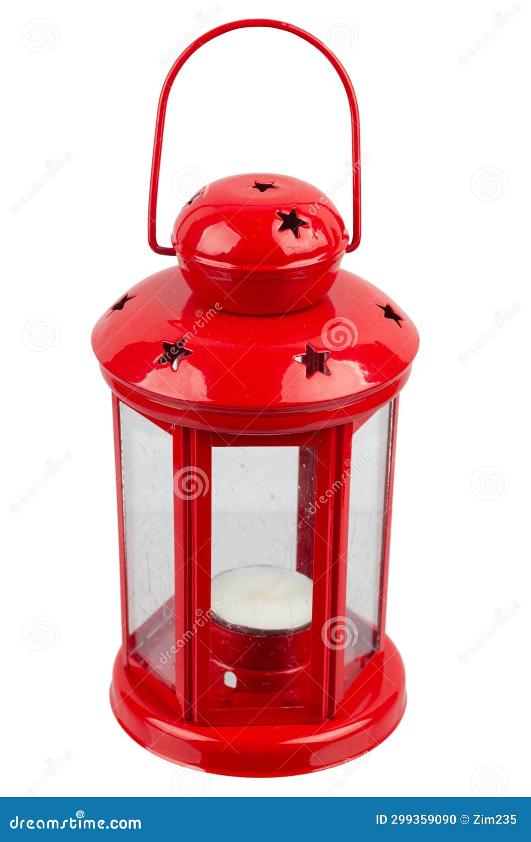 Retro Vintage Candle Lantern Isolated on White Stock Photo Image of