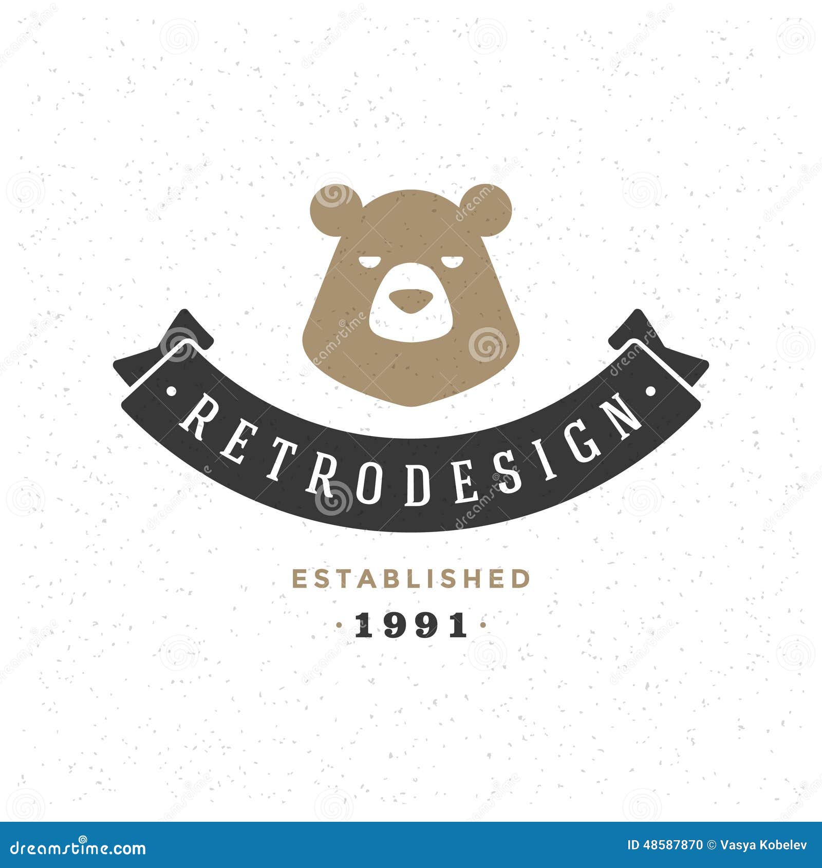 Retro Vintage Insignia or Logotype Vector Design Stock Vector