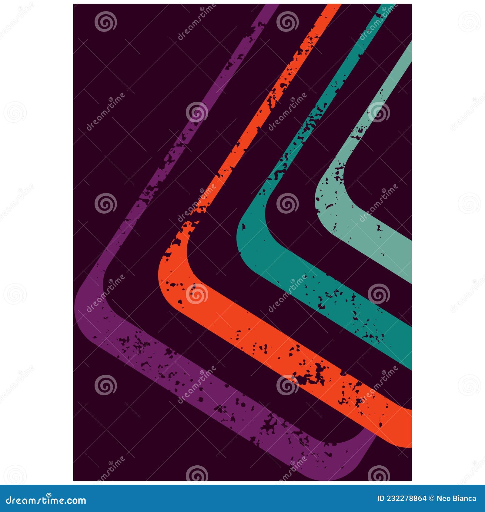 retro vintage 70s style stripes background poster lines. s  graphic 1970s retro background. abstract stylish 70s era li