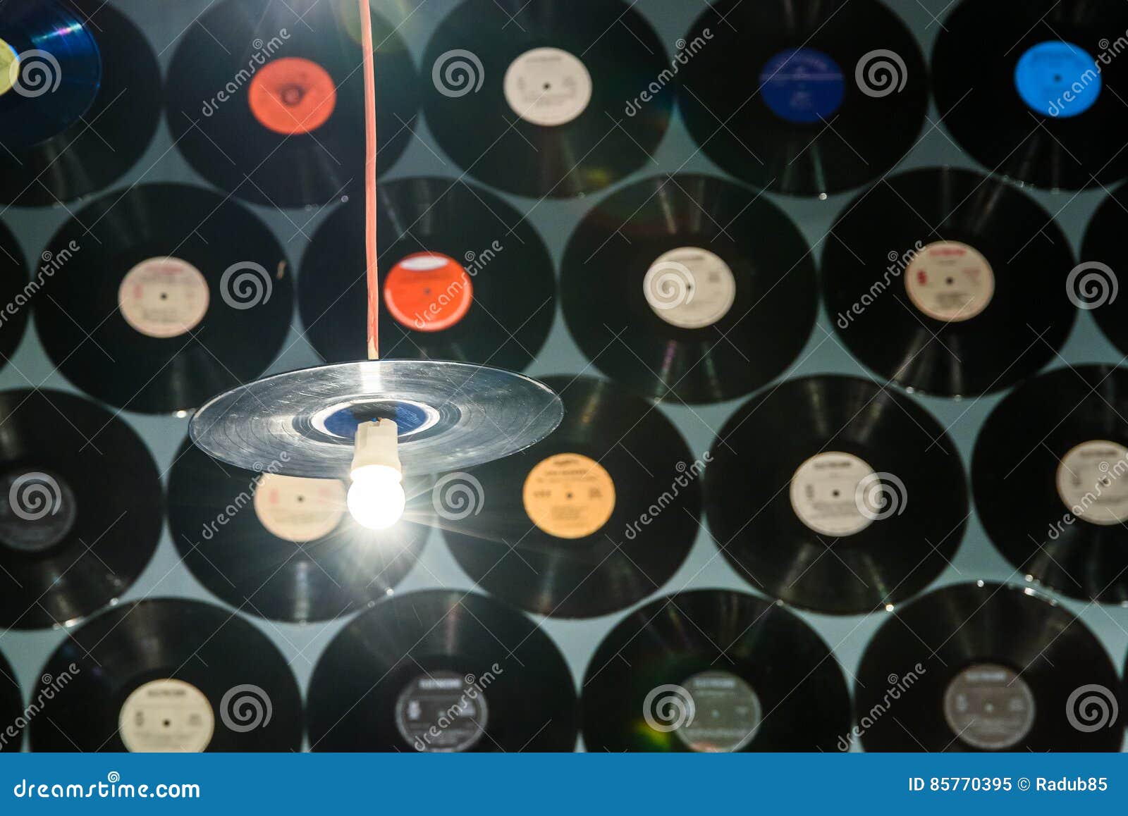 Retro Vinyl Discs stock image. Image of black, party 85770395