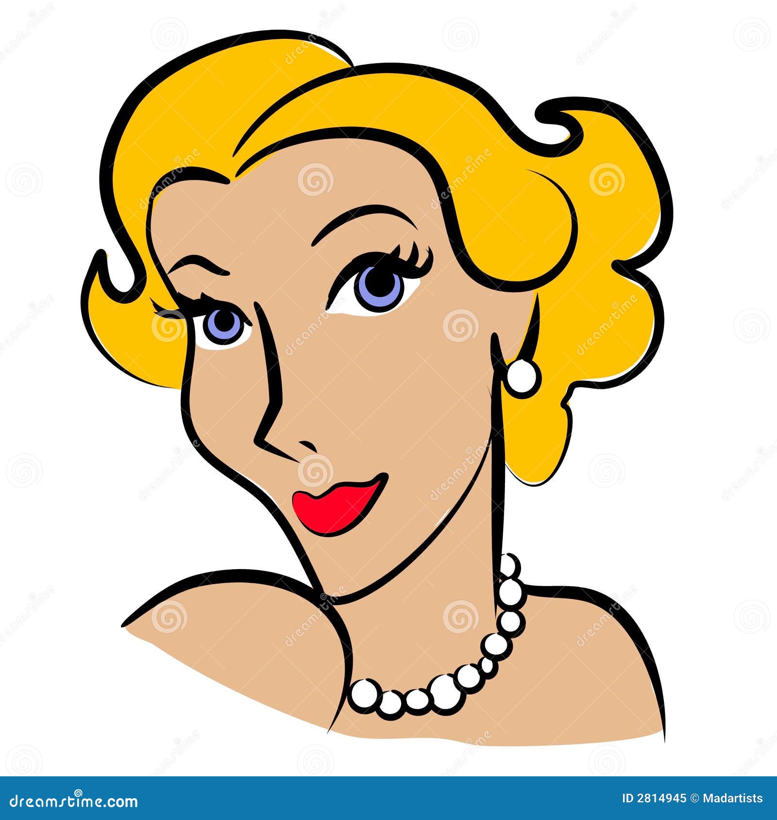 blonde haired girl clipart - photo #27