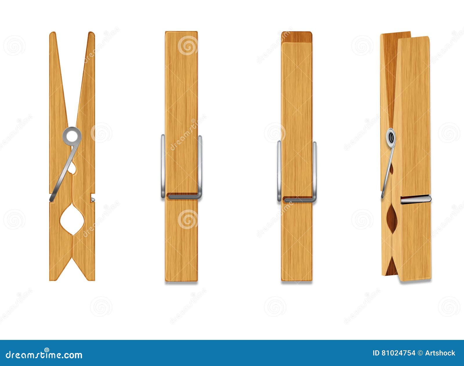 Retro Wood Pegs stock illustration. Illustration of card - 81024754