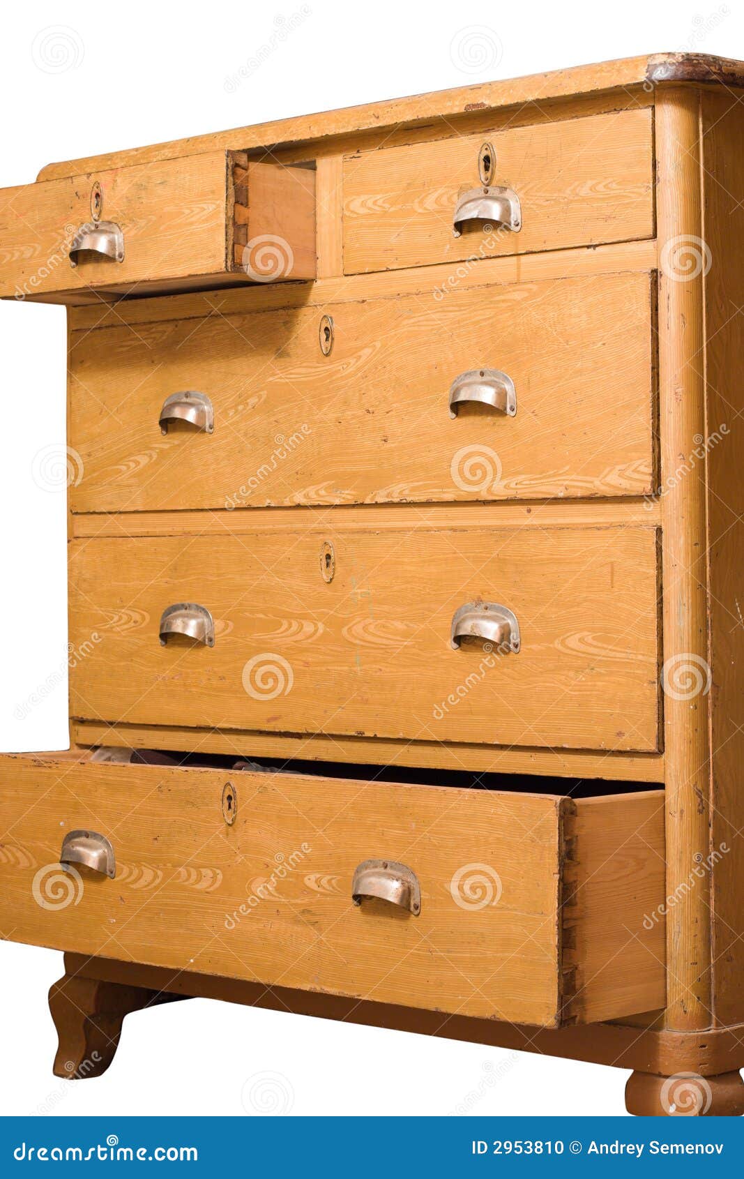 Retro Wooden Chest of Drawers Stock Photo Image of brown, retro 2953810