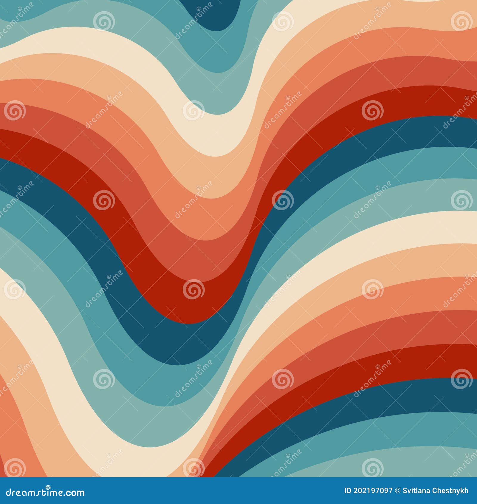 Premium Vector  Hypnotic heart shaped tunnel rainbow retro wallpaper in  the mood of the psychedelic 70s