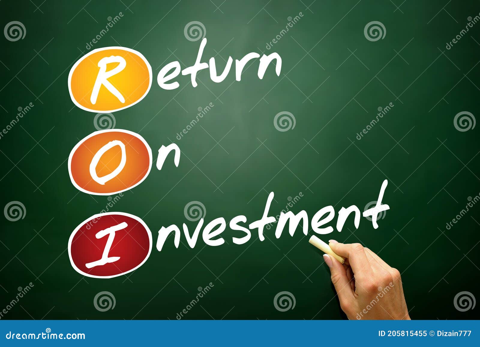 Return on Investment stock illustration. Illustration of financial