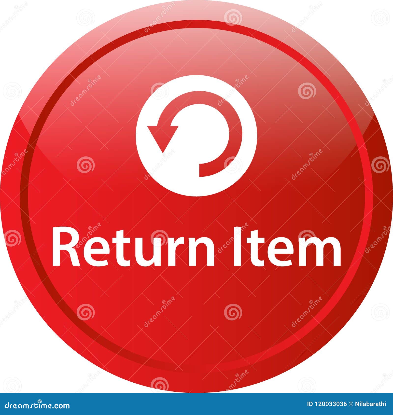 Return Item Icon Button Stock Illustration Illustration Of Goods