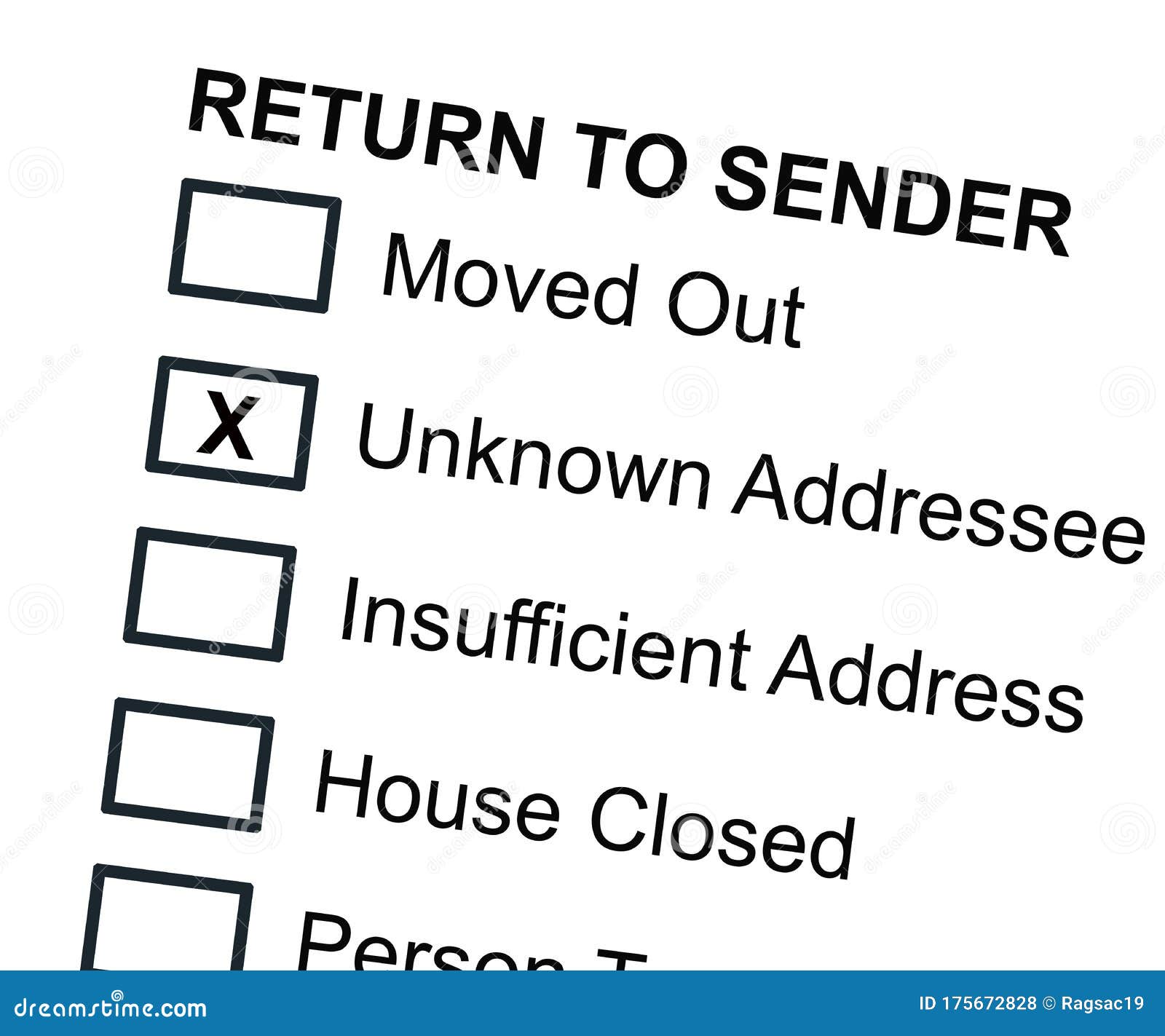 return to sender concept about mail delivery