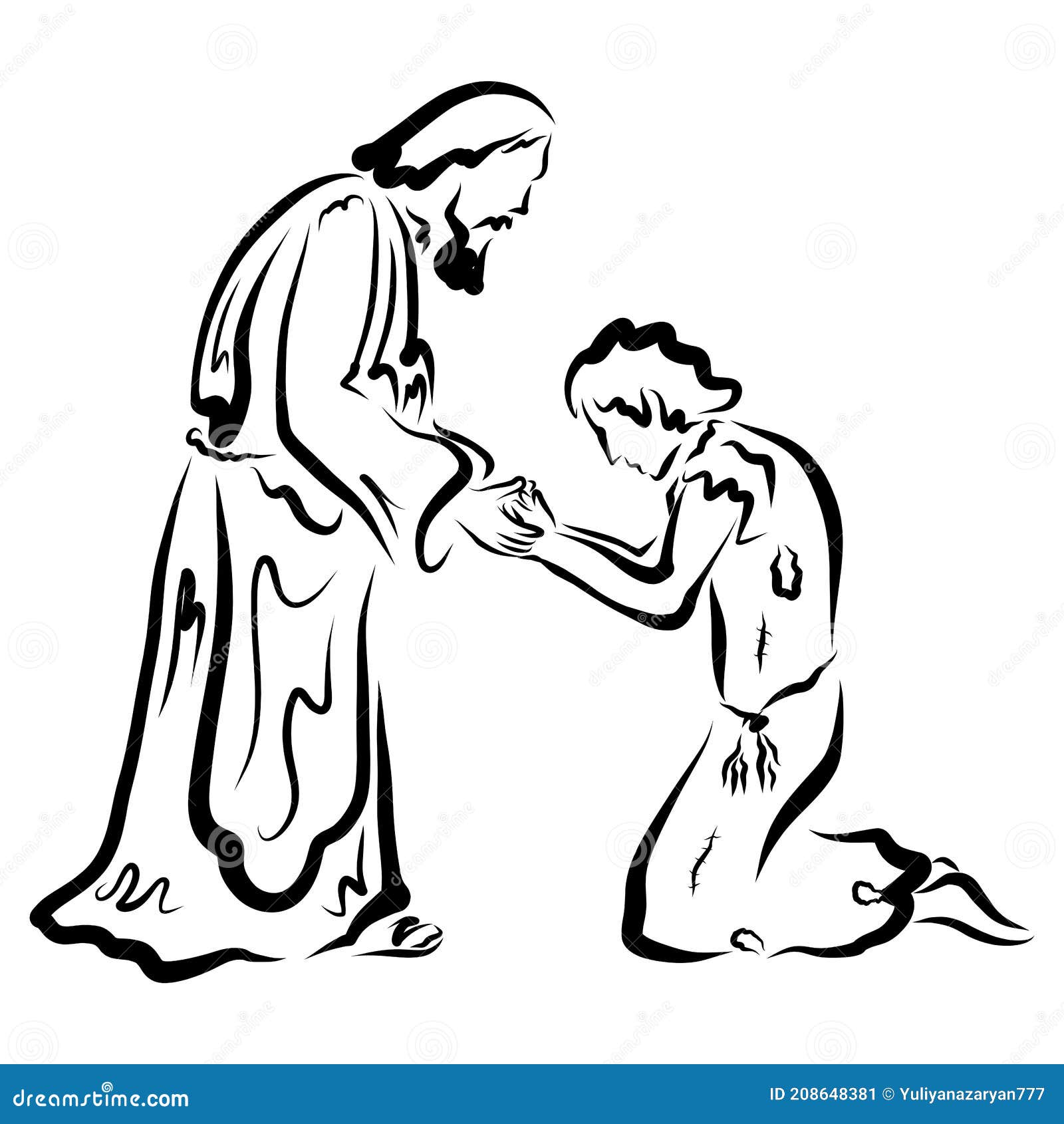 pic Parable Of The Prodigal Son Drawing dreamstime com