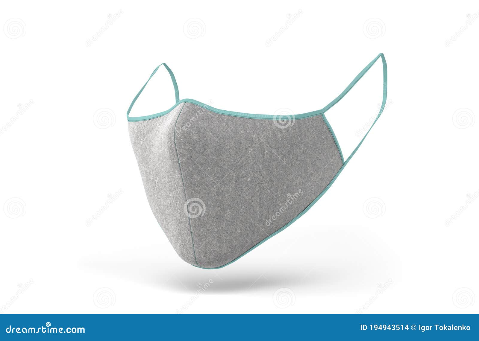 Reusable Grey Masks 3d Render Image on White Stock Photo Image of